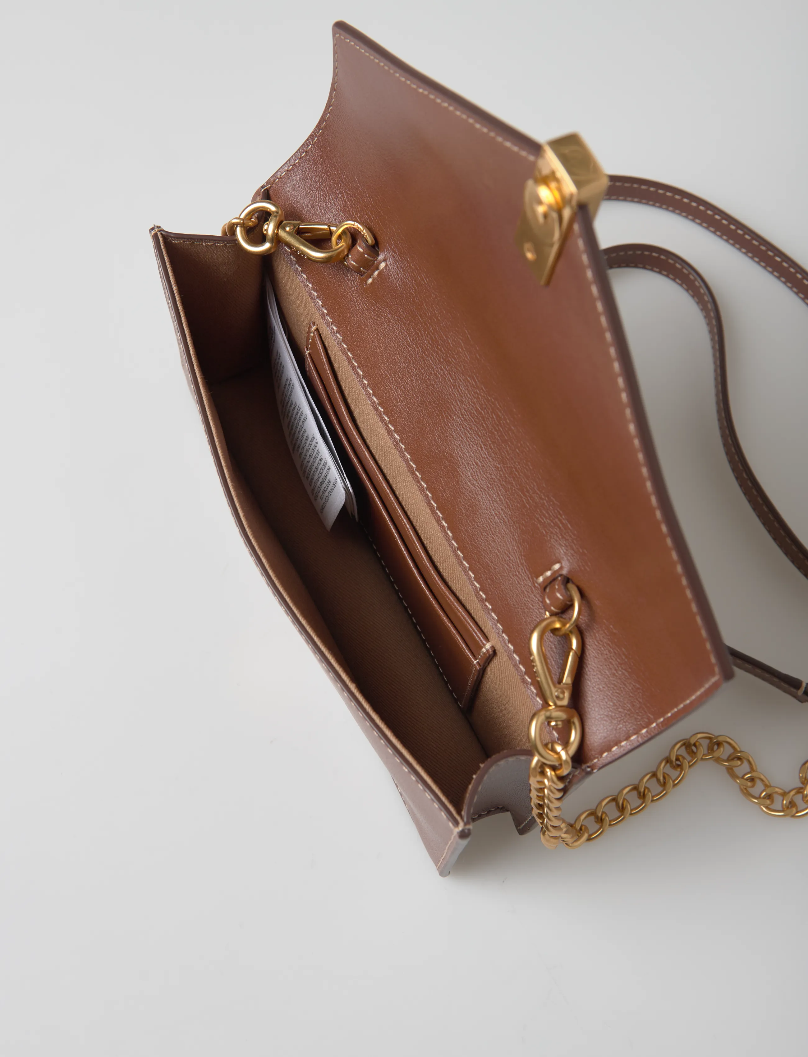 Polo Ralph Lauren - Polo ID Leather Chain Wallet & Bag - cuoio - 4