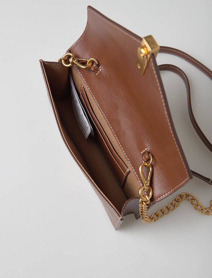 Polo Ralph Lauren - Polo ID Leather Chain Wallet & Bag - cuoio - 4