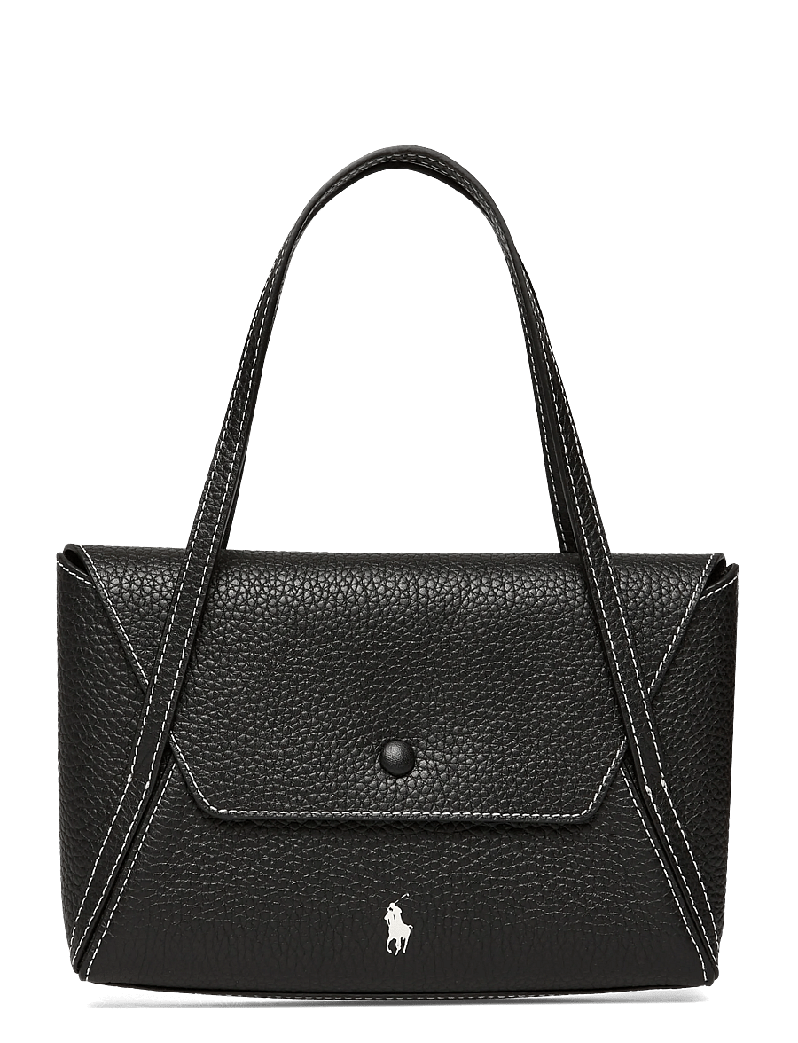 Polo Ralph Lauren - Polo Play Leather Mini Envelope Bag - top handle tasker - black - 0