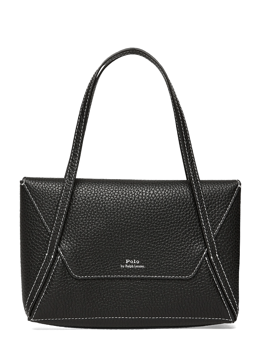 Polo Ralph Lauren - Polo Play Leather Mini Envelope Bag - top handle tasker - black - 1