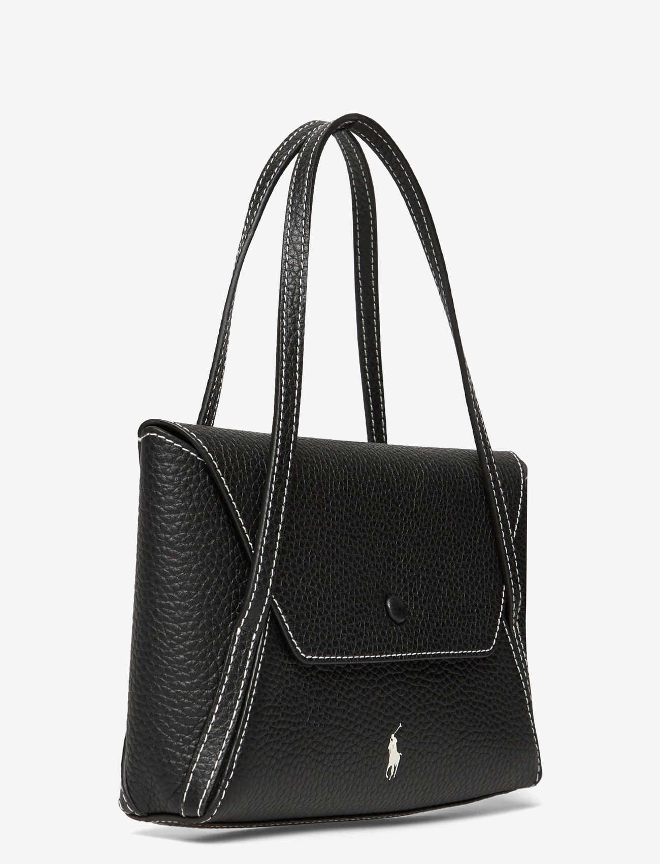 Polo Ralph Lauren - Polo Play Leather Mini Envelope Bag - speciella tillfällen - black - 2