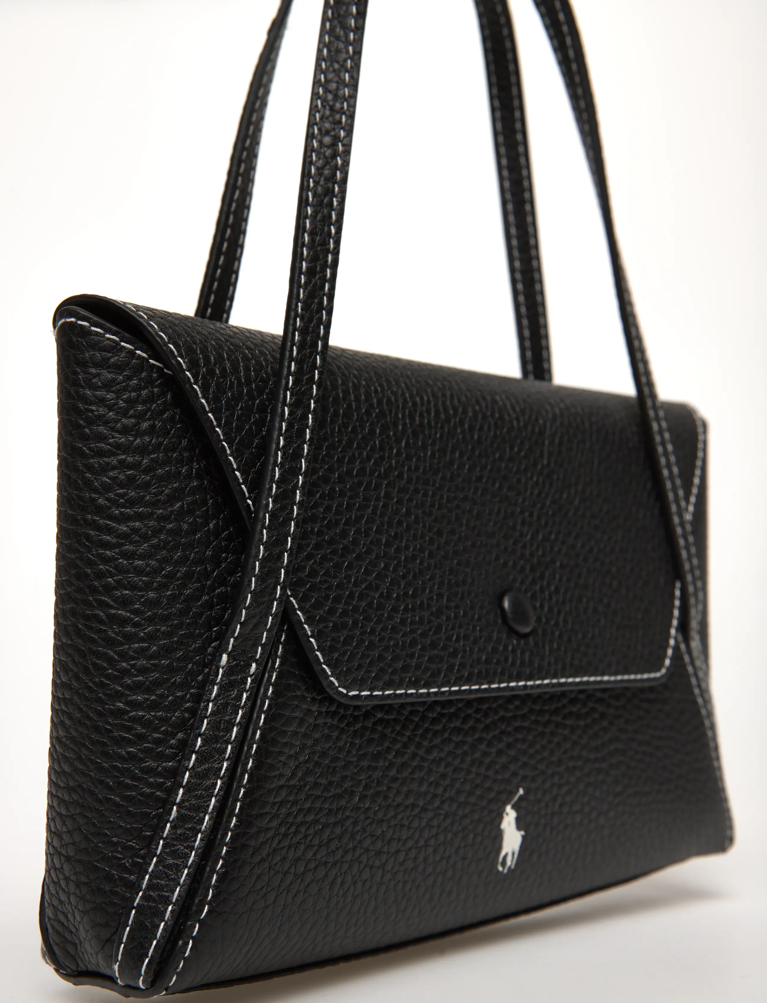 Polo Ralph Lauren - Polo Play Leather Mini Envelope Bag - sacs a main - black - 4
