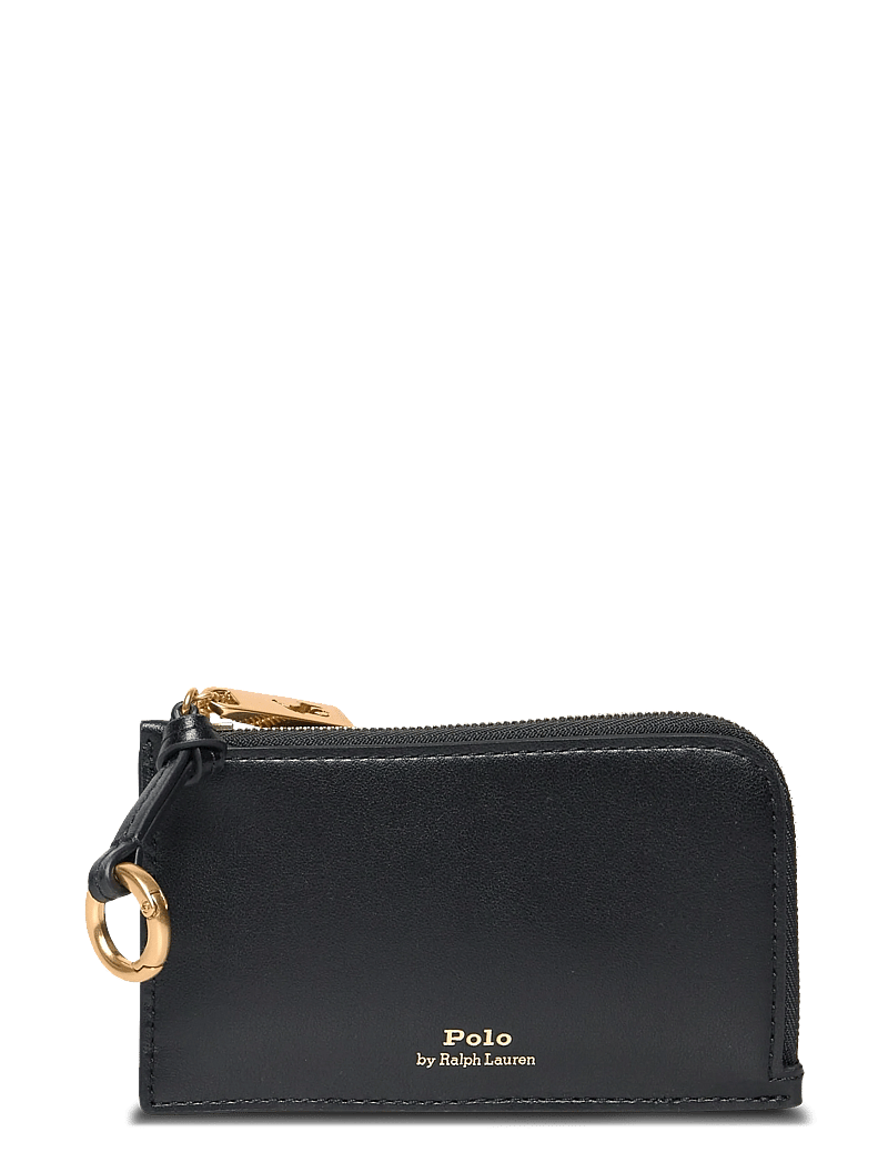 Polo Ralph Lauren - Polo ID Leather Zip Card Case - portemonnaies - black - 0