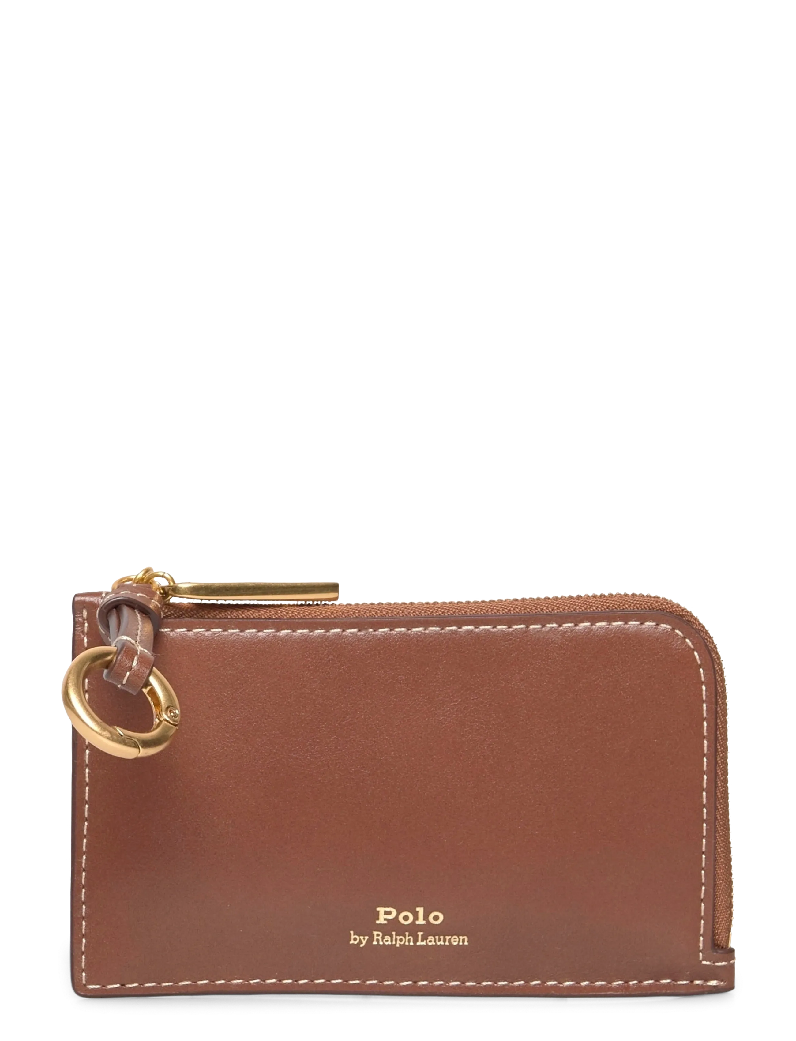 Polo Ralph Lauren Polo ID Leather Zip Card Case - Dizainera preces - CUOIO / brown