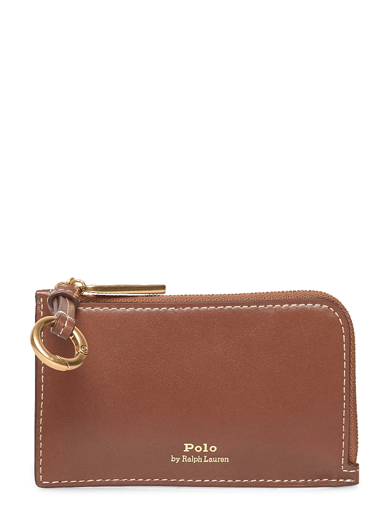 Polo Ralph Lauren - Polo ID Leather Zip Card Case - käekotid - cuoio - 0