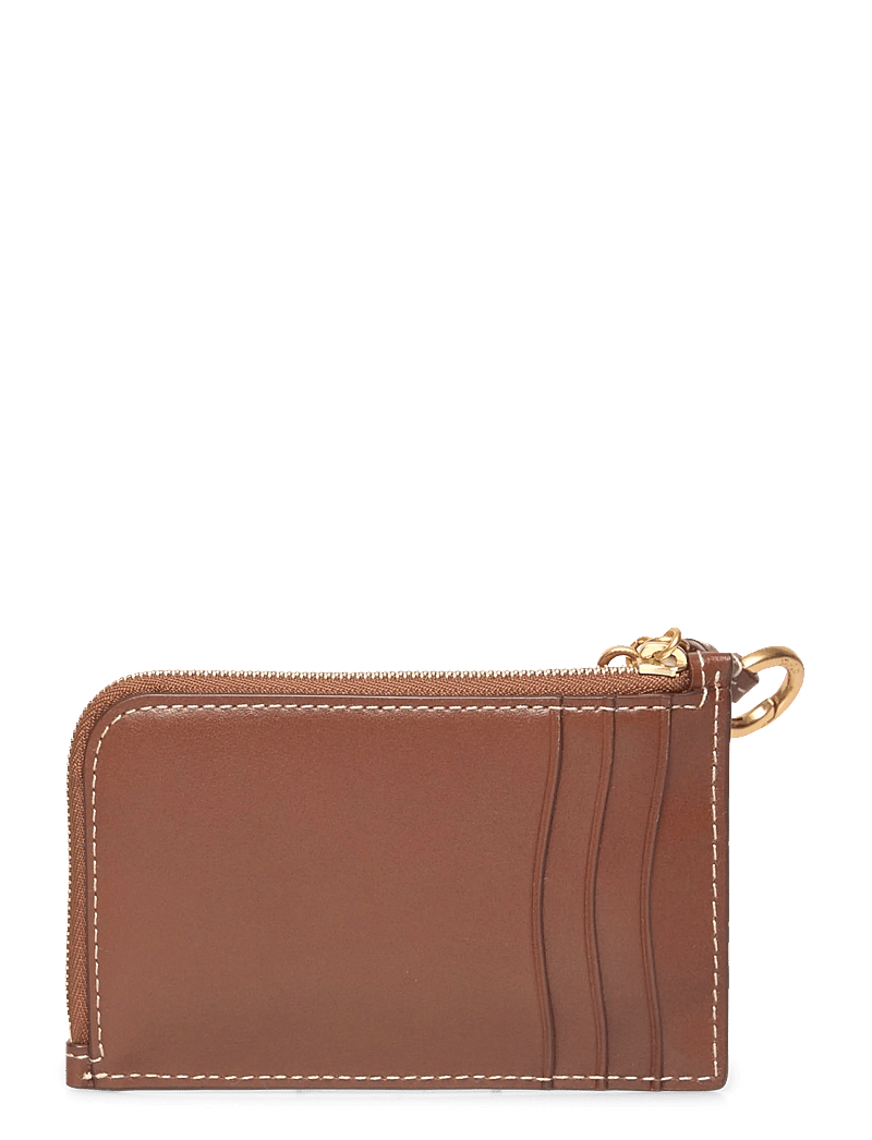 Polo Ralph Lauren - Polo ID Leather Zip Card Case - käekotid - cuoio - 1