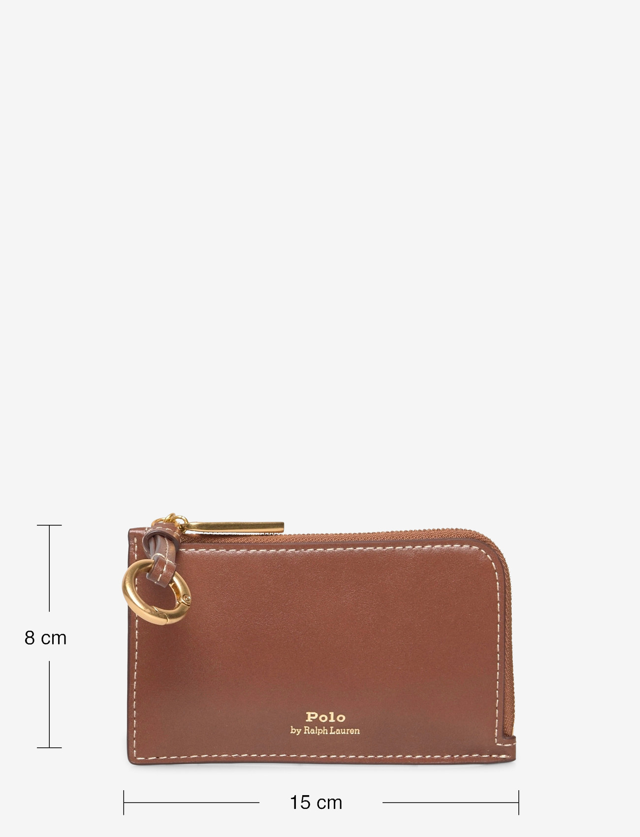 Polo Ralph Lauren - Polo ID Leather Zip Card Case - käekotid - cuoio - 3