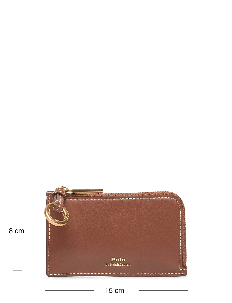 Polo Ralph Lauren - Polo ID Leather Zip Card Case - käekotid - cuoio - 3