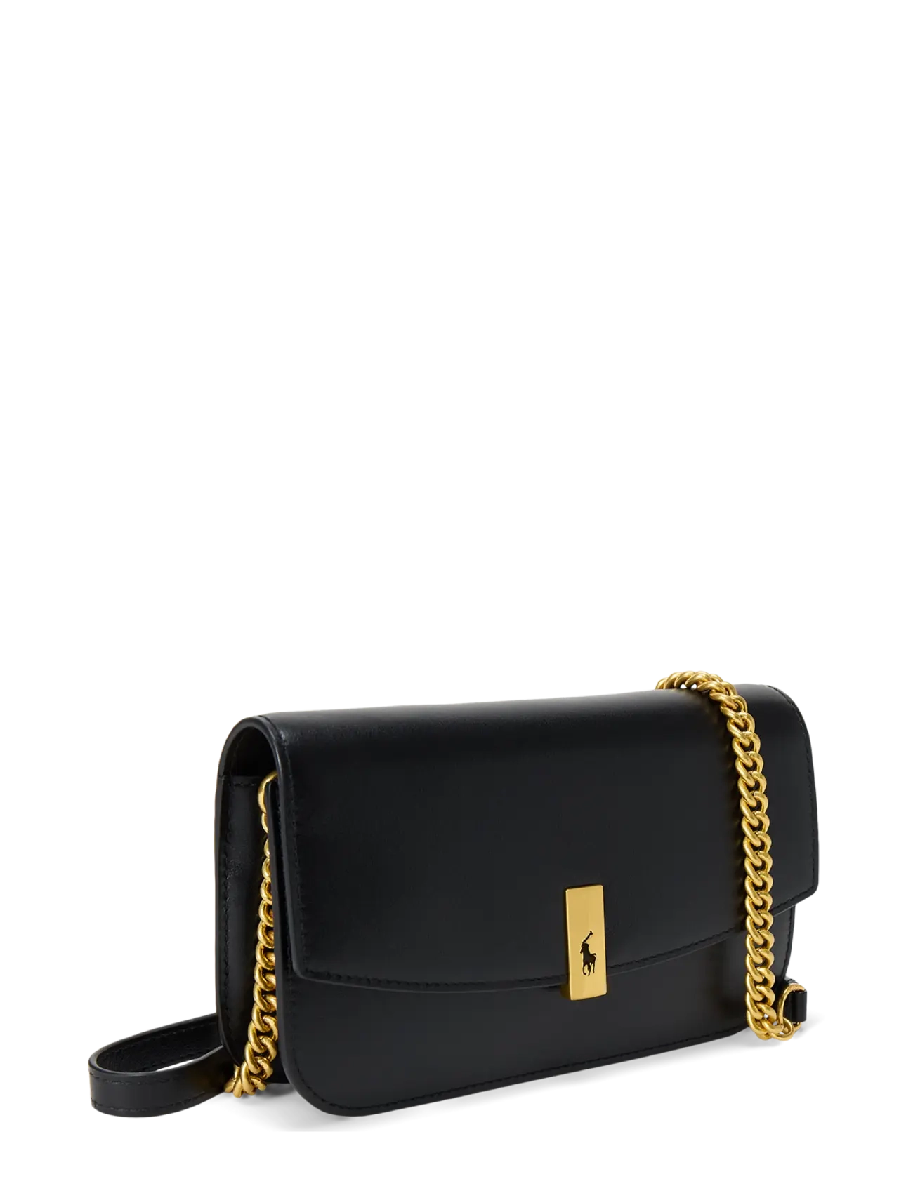 Polo Ralph Lauren - Polo ID Leather Chain Wallet & Bag - umhängetaschen - black - 2