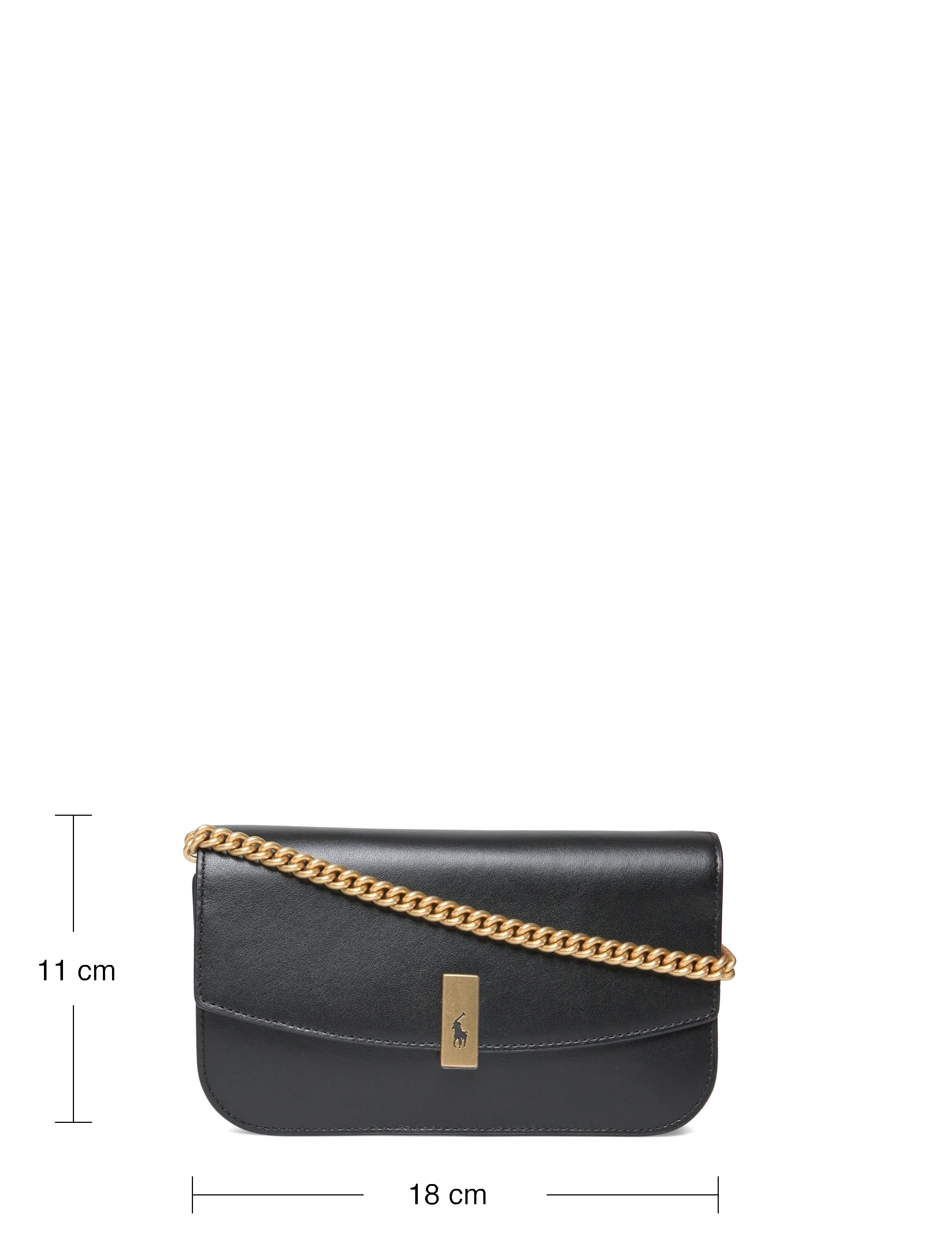Polo Ralph Lauren - Polo ID Leather Chain Wallet & Bag - crossbody bags - black - 3