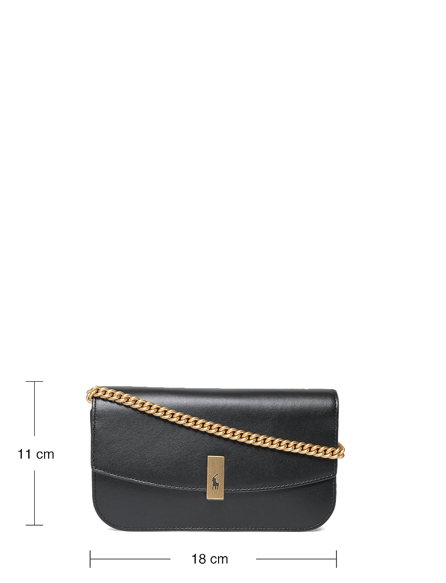 Polo Ralph Lauren - Polo ID Leather Chain Wallet & Bag - umhängetaschen - black - 3