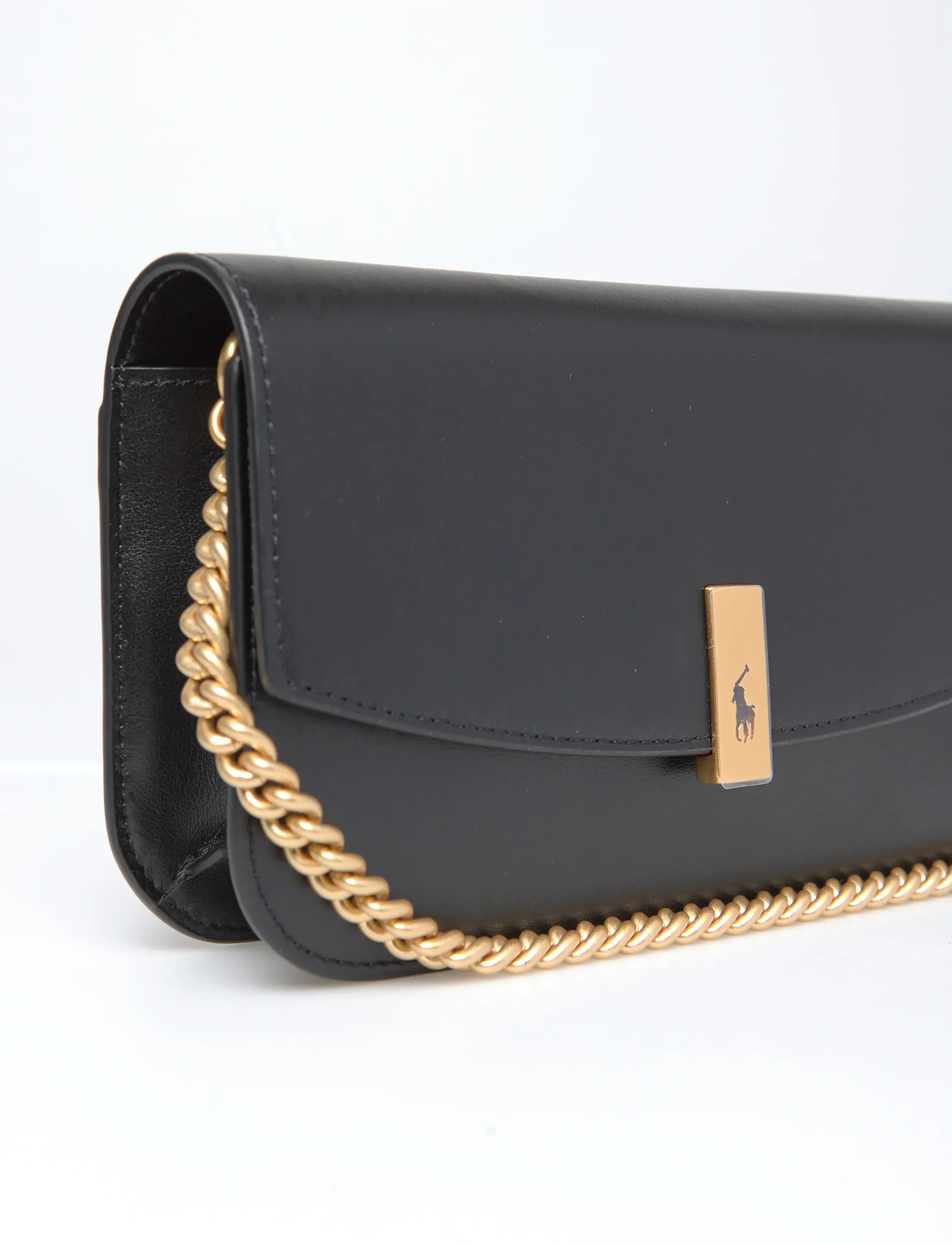 Polo Ralph Lauren - Polo ID Leather Chain Wallet & Bag - crossbody bags - black - 4