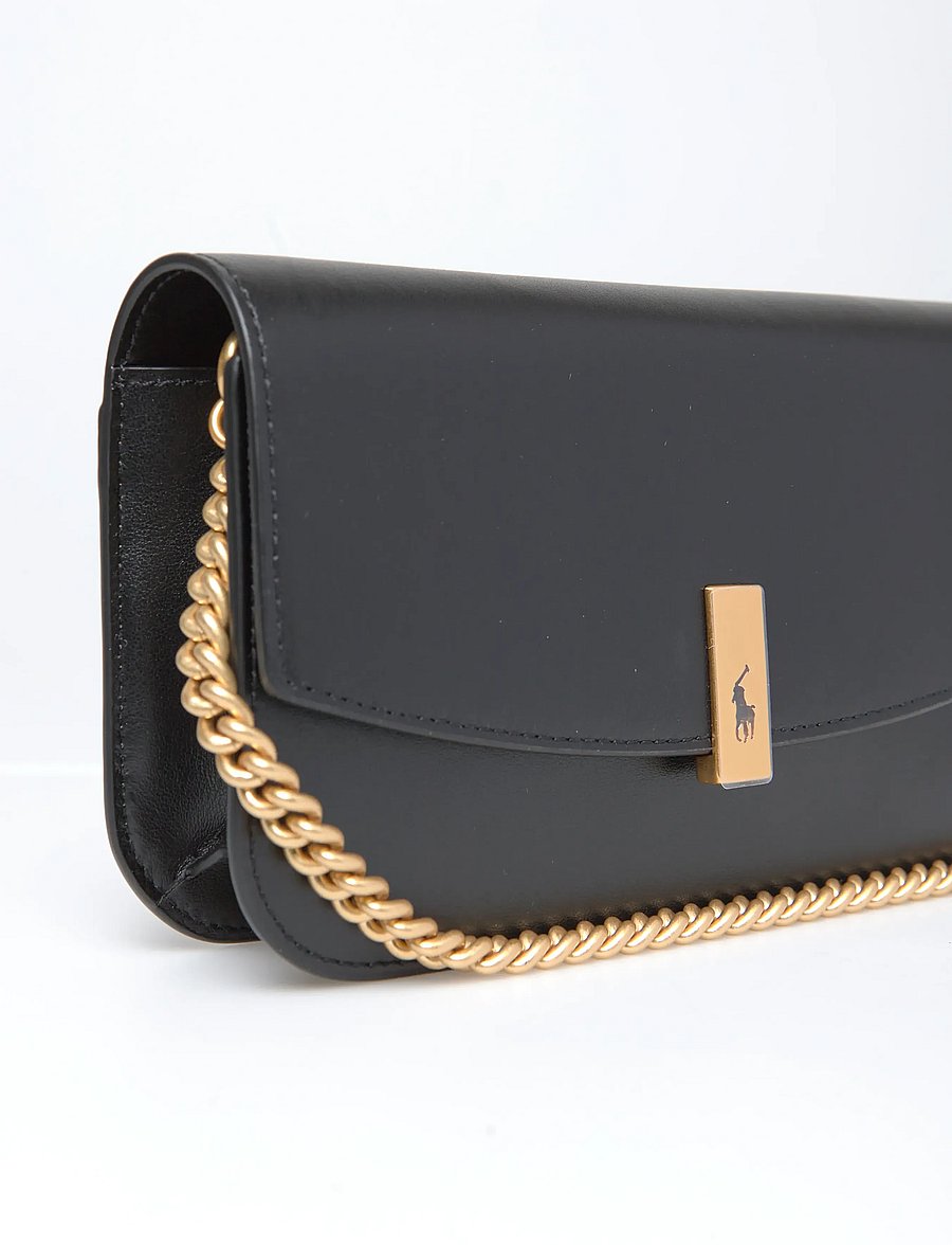 Polo Ralph Lauren - Polo ID Leather Chain Wallet & Bag - umhängetaschen - black - 4