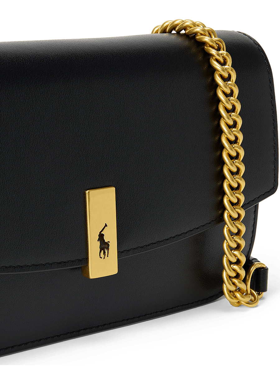 Polo Ralph Lauren - Polo ID Leather Chain Wallet & Bag - umhängetaschen - black - 5