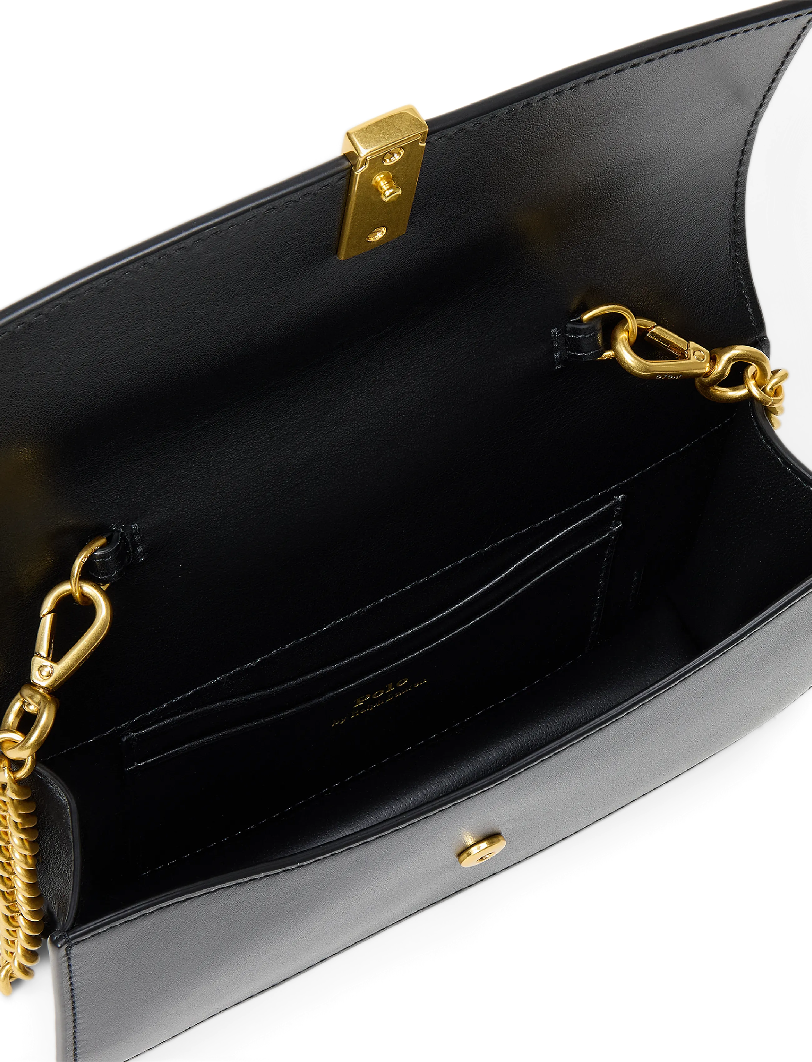 Polo Ralph Lauren - Polo ID Leather Chain Wallet & Bag - umhängetaschen - black - 5