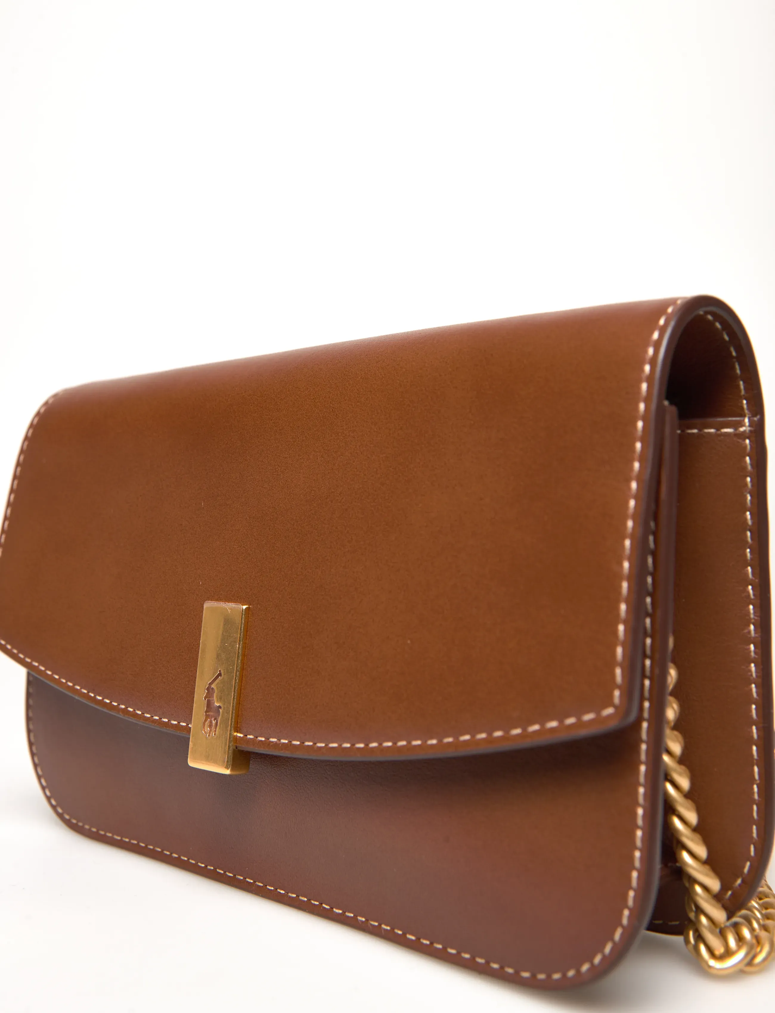 Polo Ralph Lauren - Polo ID Leather Chain Wallet & Bag - cuoio - 4