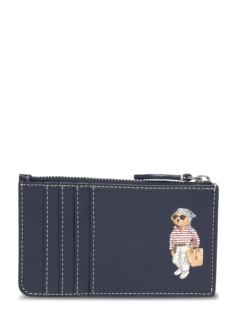 Polo Ralph Lauren - LTHR LS VCNCS BEAR-PPLY ZP C-CCS-SM - portemonnaies - newport navy - 0