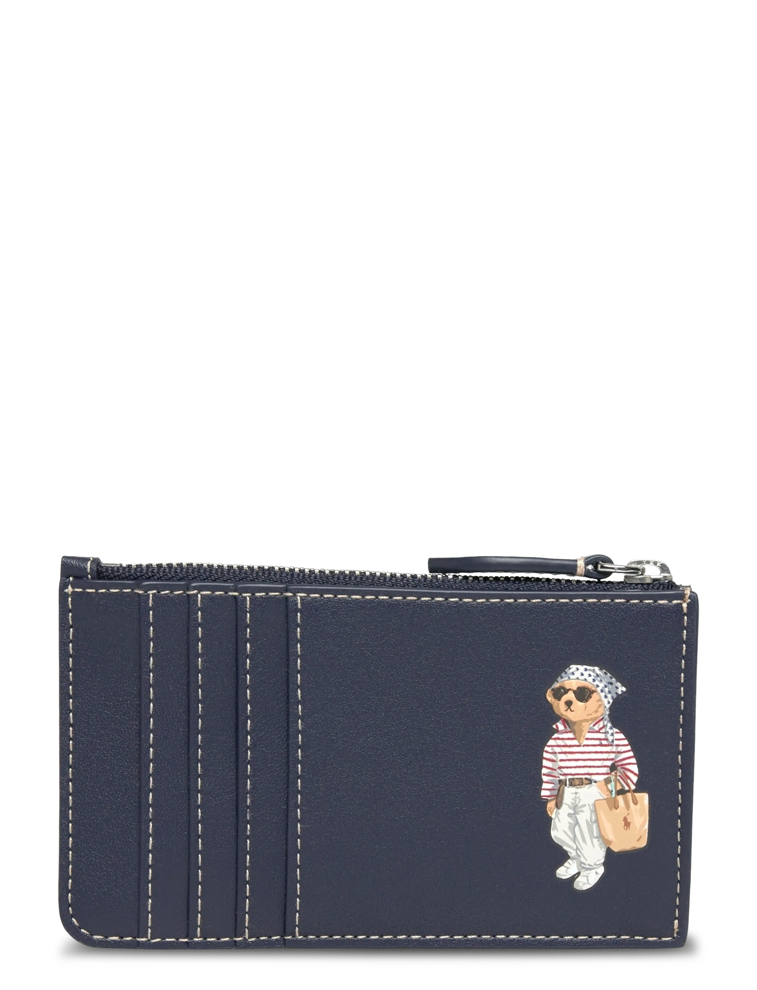 Polo Ralph Lauren LTHR LS VCNCS BEAR-PPLY ZP C-CCS-SM - Lompakot - NEWPORT NAVY / navy