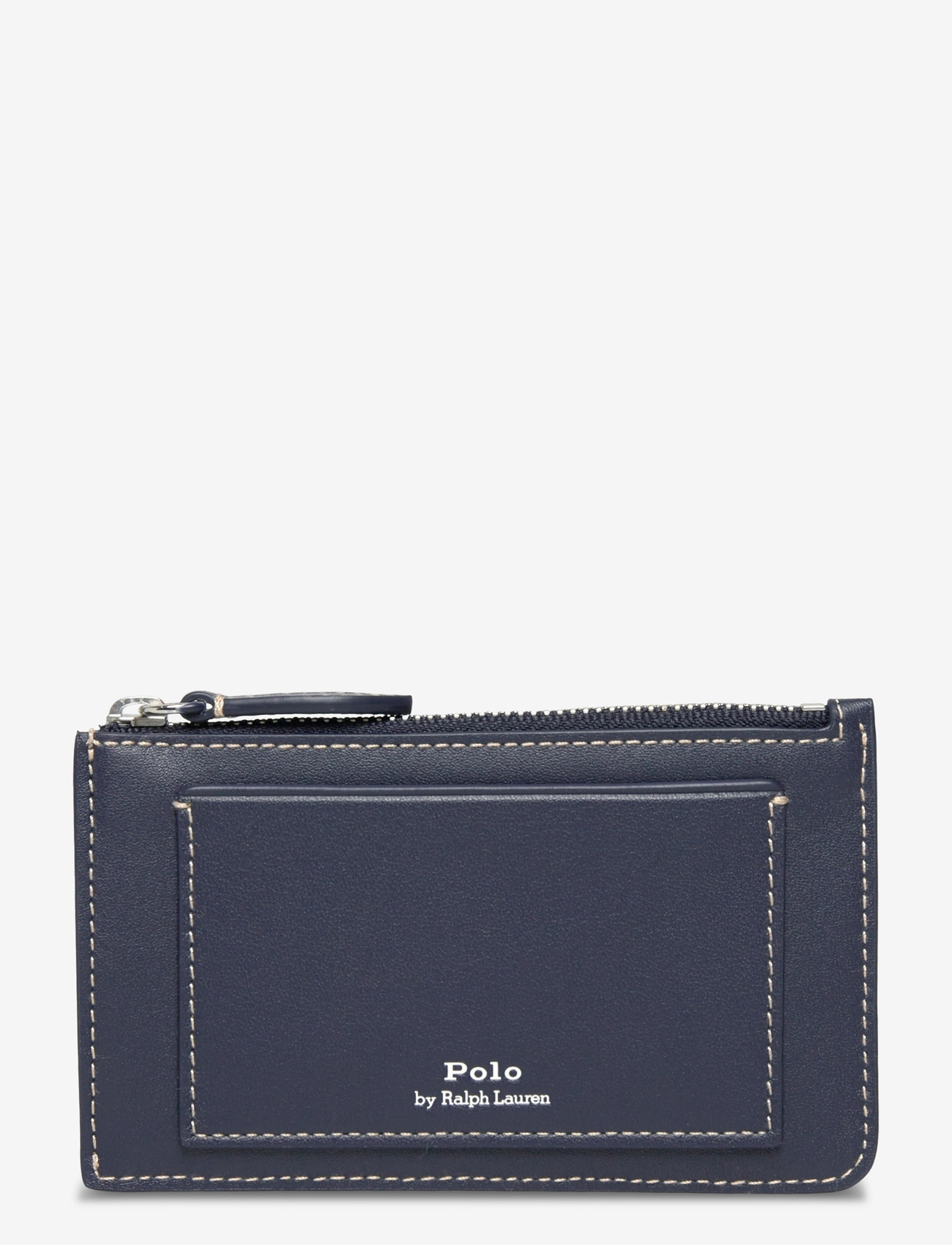 Polo Ralph Lauren - LTHR LS VCNCS BEAR-PPLY ZP C-CCS-SM - plånböcker - newport navy - 1