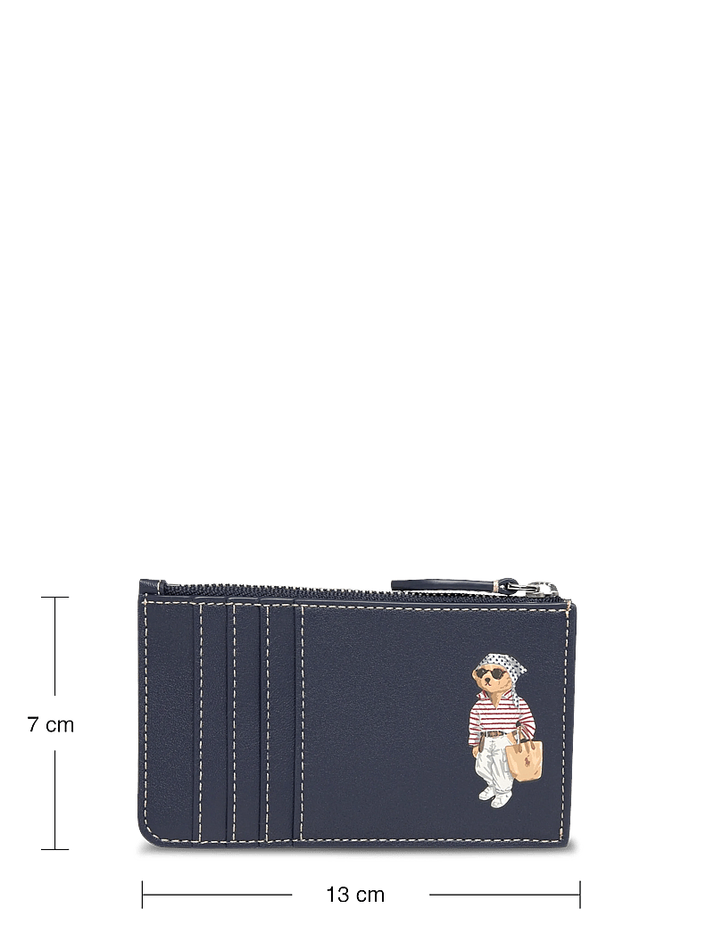 Polo Ralph Lauren - LTHR LS VCNCS BEAR-PPLY ZP C-CCS-SM - portemonnaies - newport navy - 3