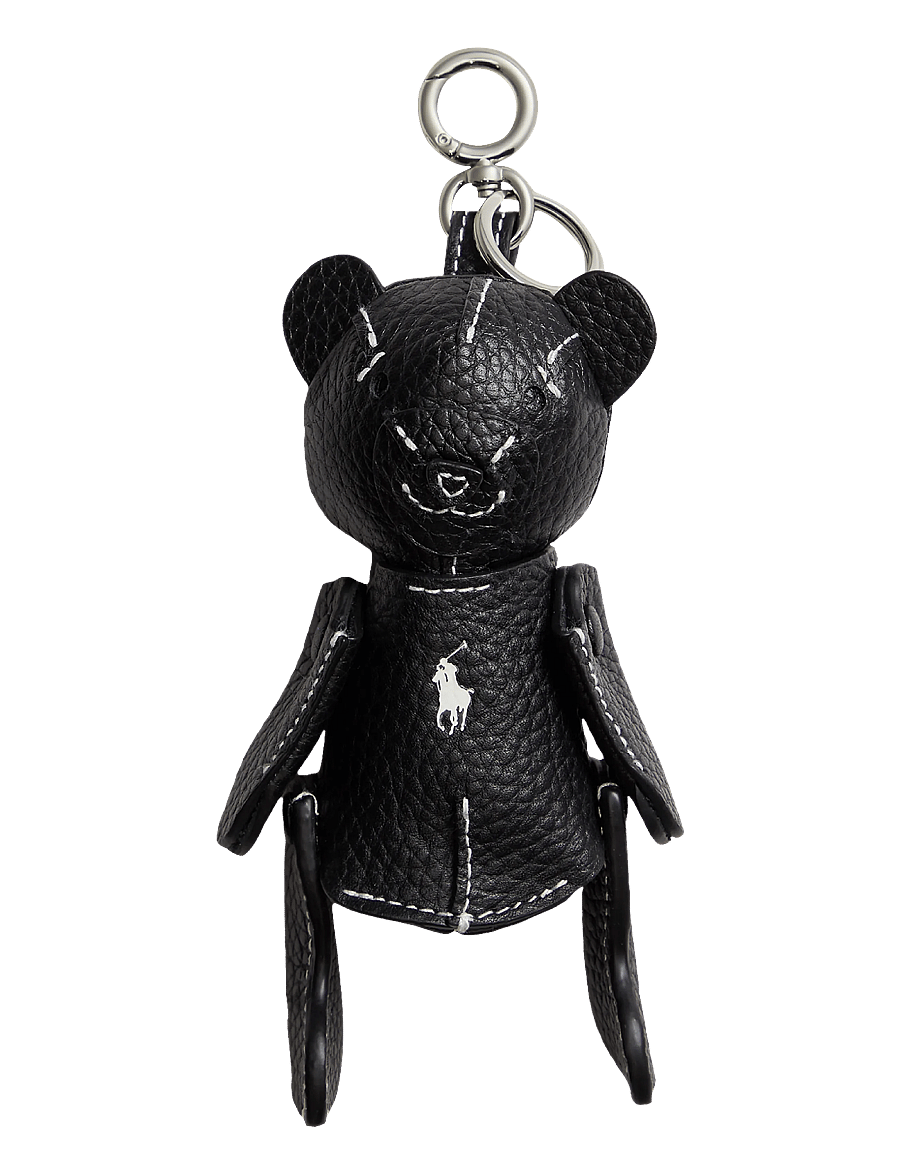 Polo Ralph Lauren - Polo Bear Leather Bag Charm - schlüsselringe - black - 0