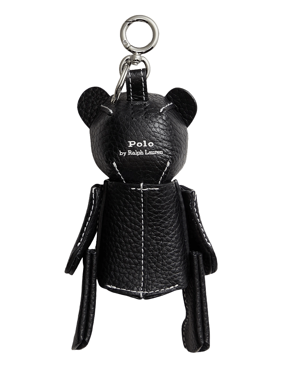 Polo Ralph Lauren - Polo Bear Leather Bag Charm - schlüsselringe - black - 1