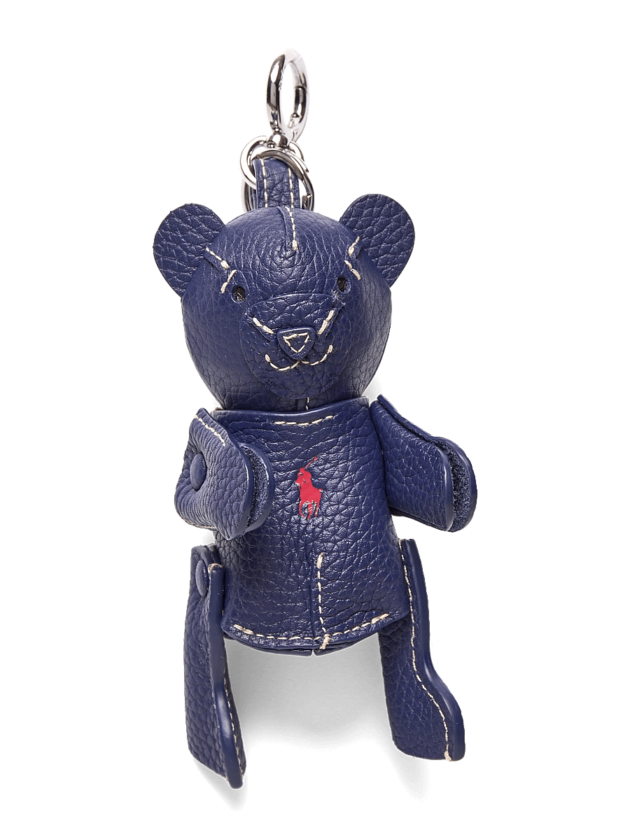 Polo Ralph Lauren - Polo Bear Leather Bag Charm - schlüsselringe - ink - 0