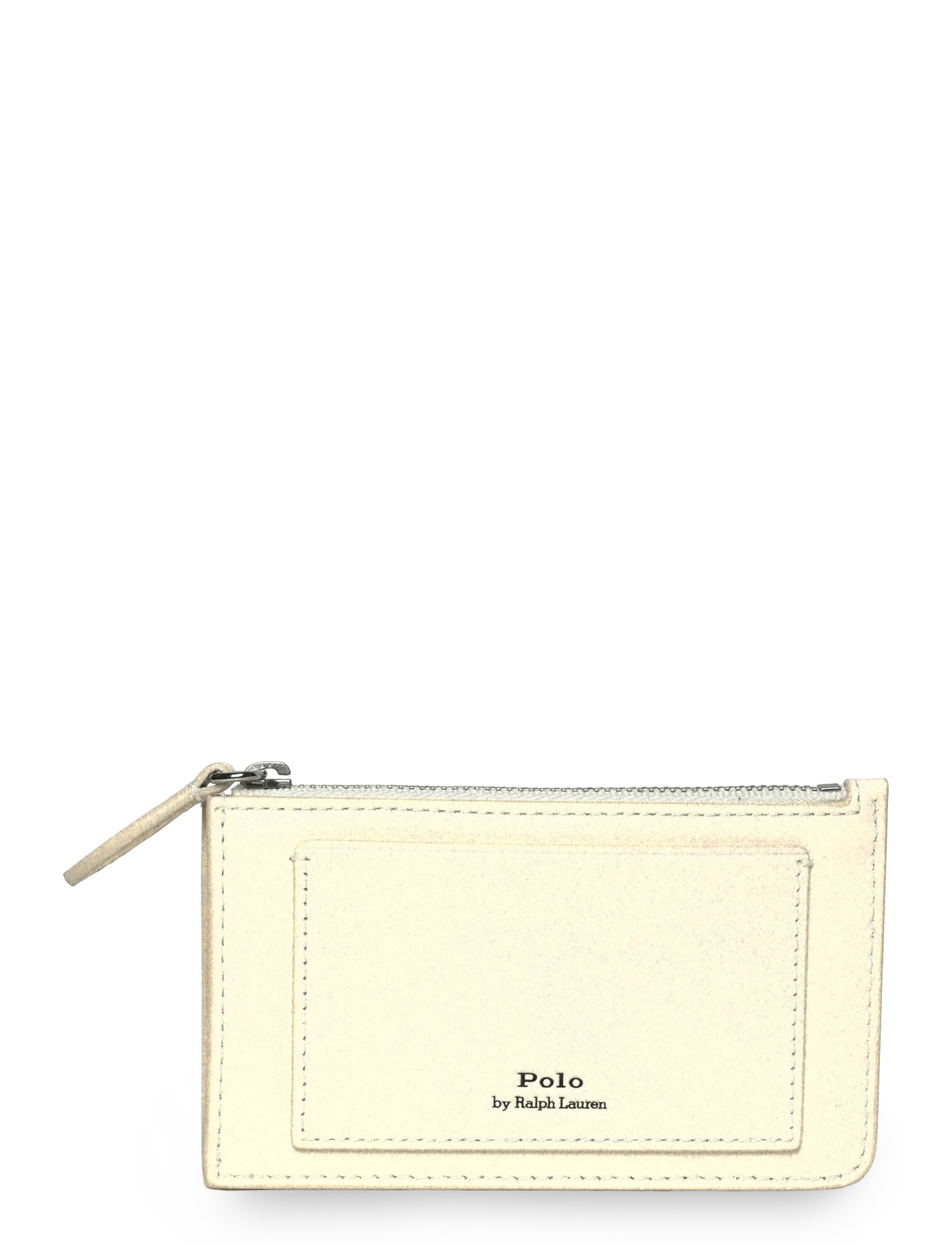 Polo Ralph Lauren Polo Bear Leather Zip Card Case - Autumn/Winter 2026 - IVORY / cream