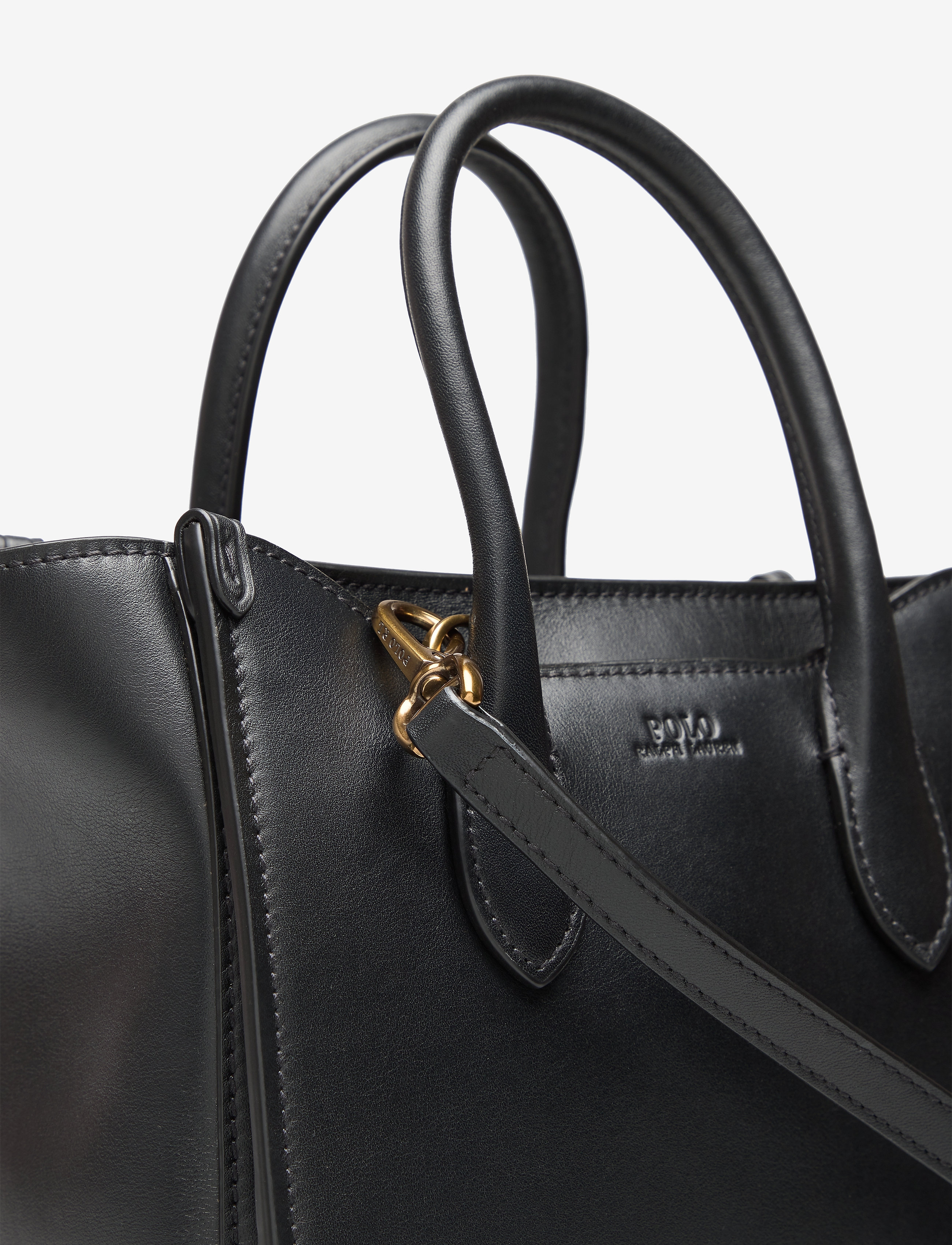 Polo Ralph Lauren - Leather Mini Sloane Satchel - black - 3