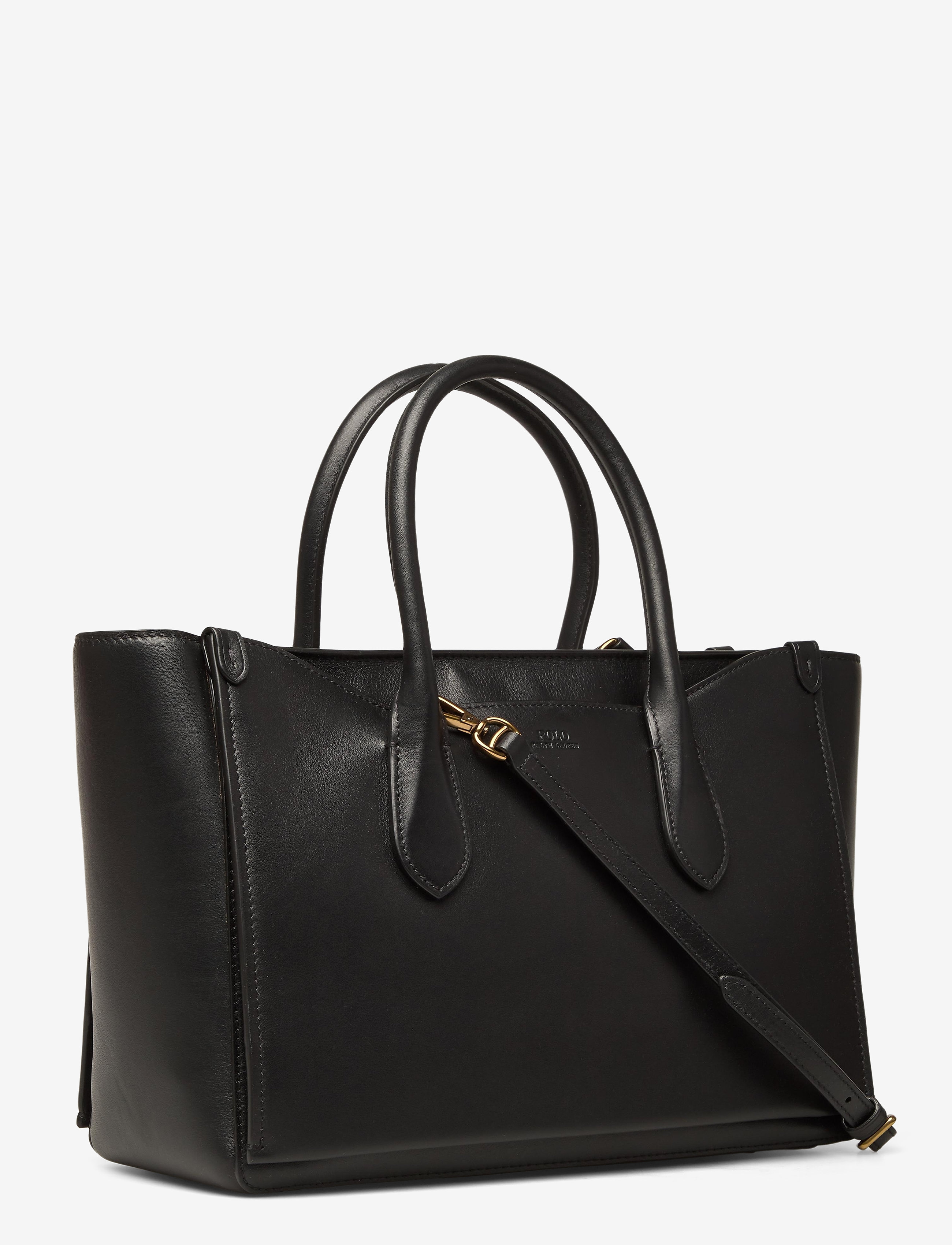 Polo Ralph Lauren - Leather Large Sloane Satchel - black - 2
