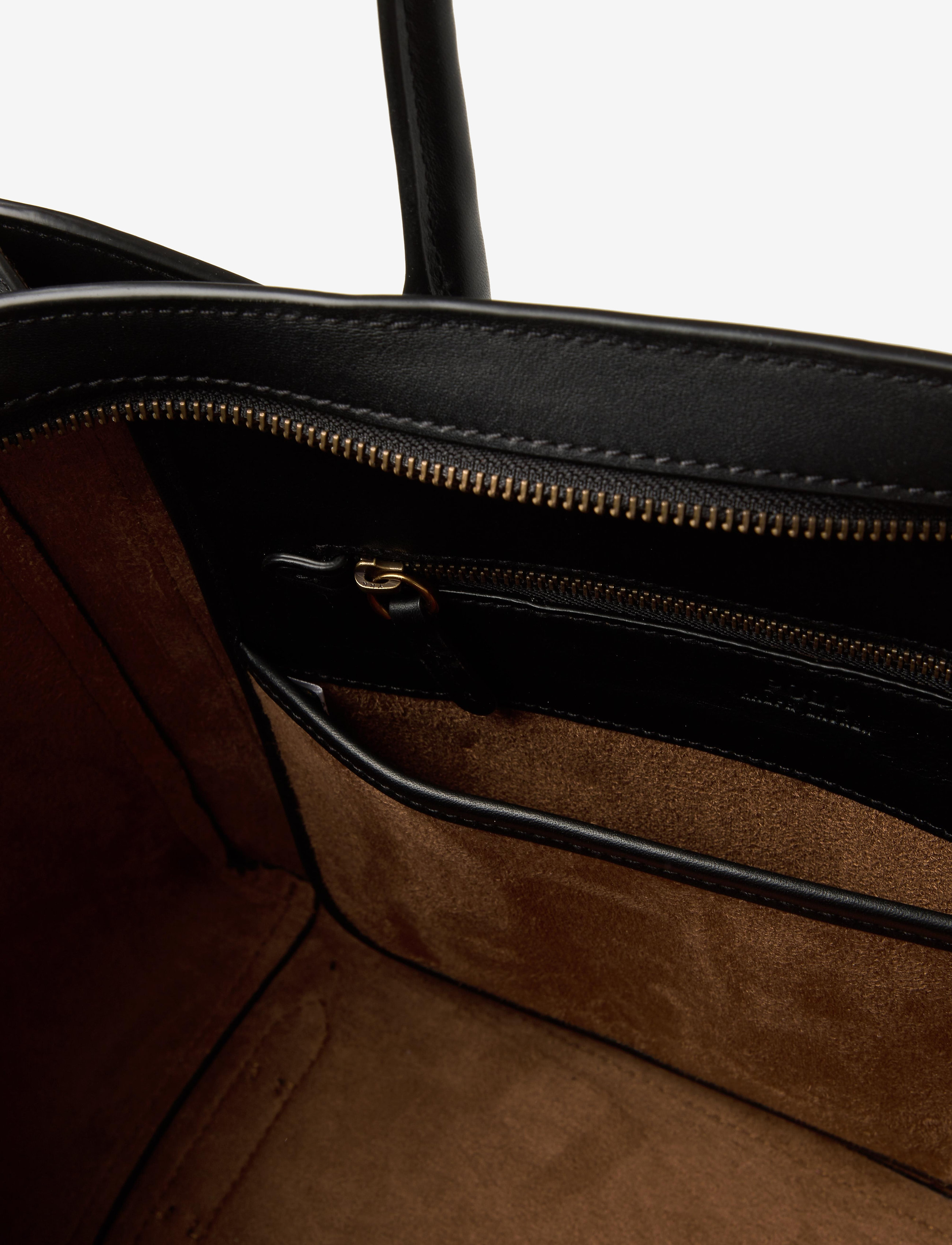 Polo Ralph Lauren - Leather Large Sloane Satchel - black - 4