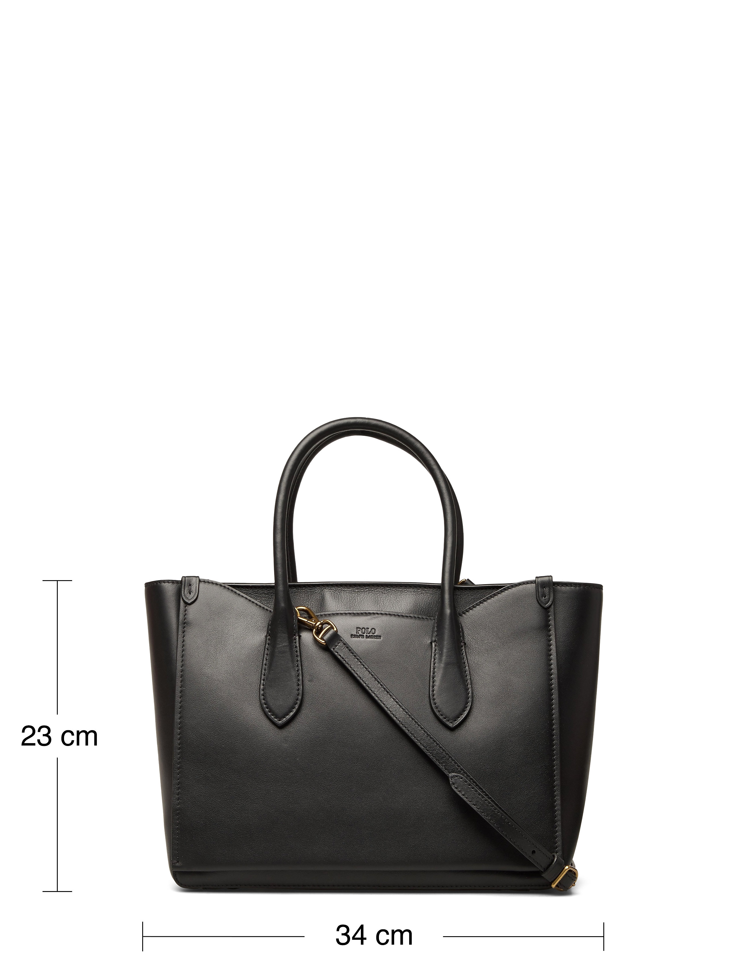 Polo Ralph Lauren - Leather Large Sloane Satchel - black - 5