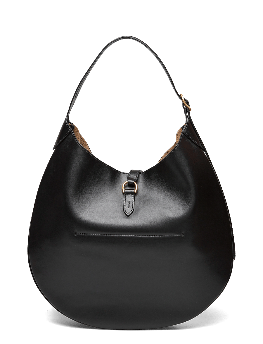 Polo Ralph Lauren - Polo ID Calfskin Large Shoulder Bag - sacs a main - black - 1