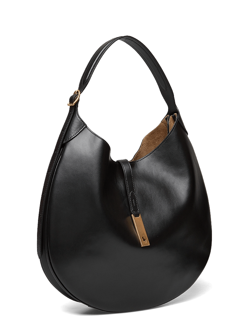 Polo Ralph Lauren - Polo ID Calfskin Large Shoulder Bag - speciella tillfällen - black - 2