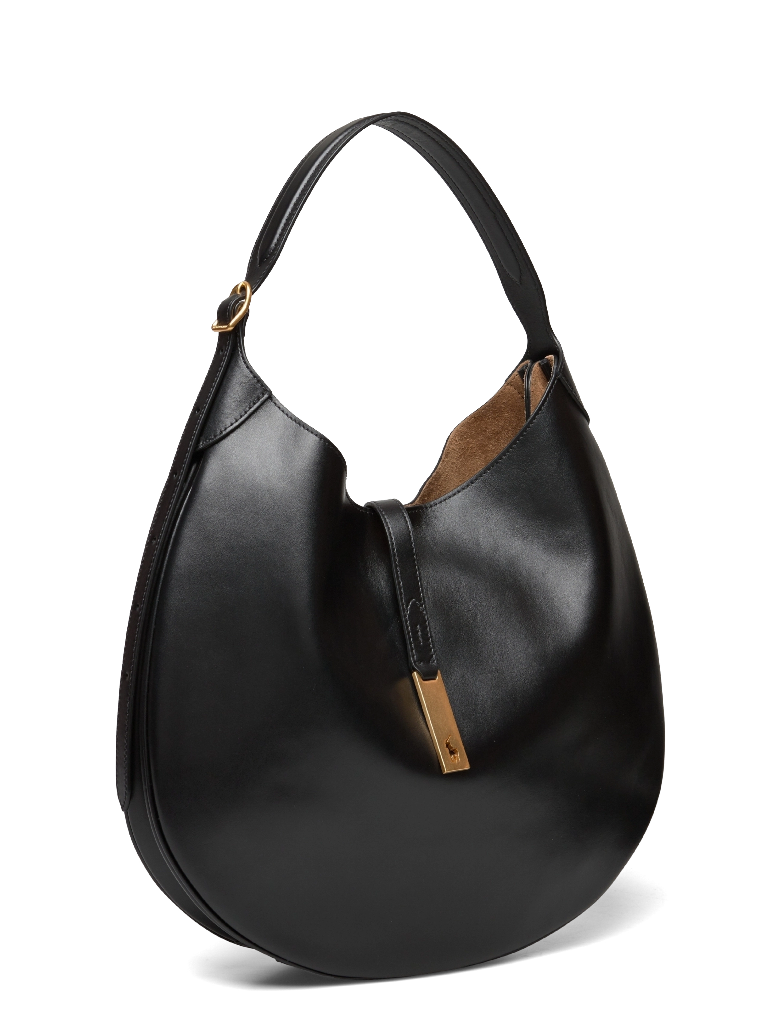 Polo Ralph Lauren - Polo ID Calfskin Large Shoulder Bag - sacs a main - black - 2