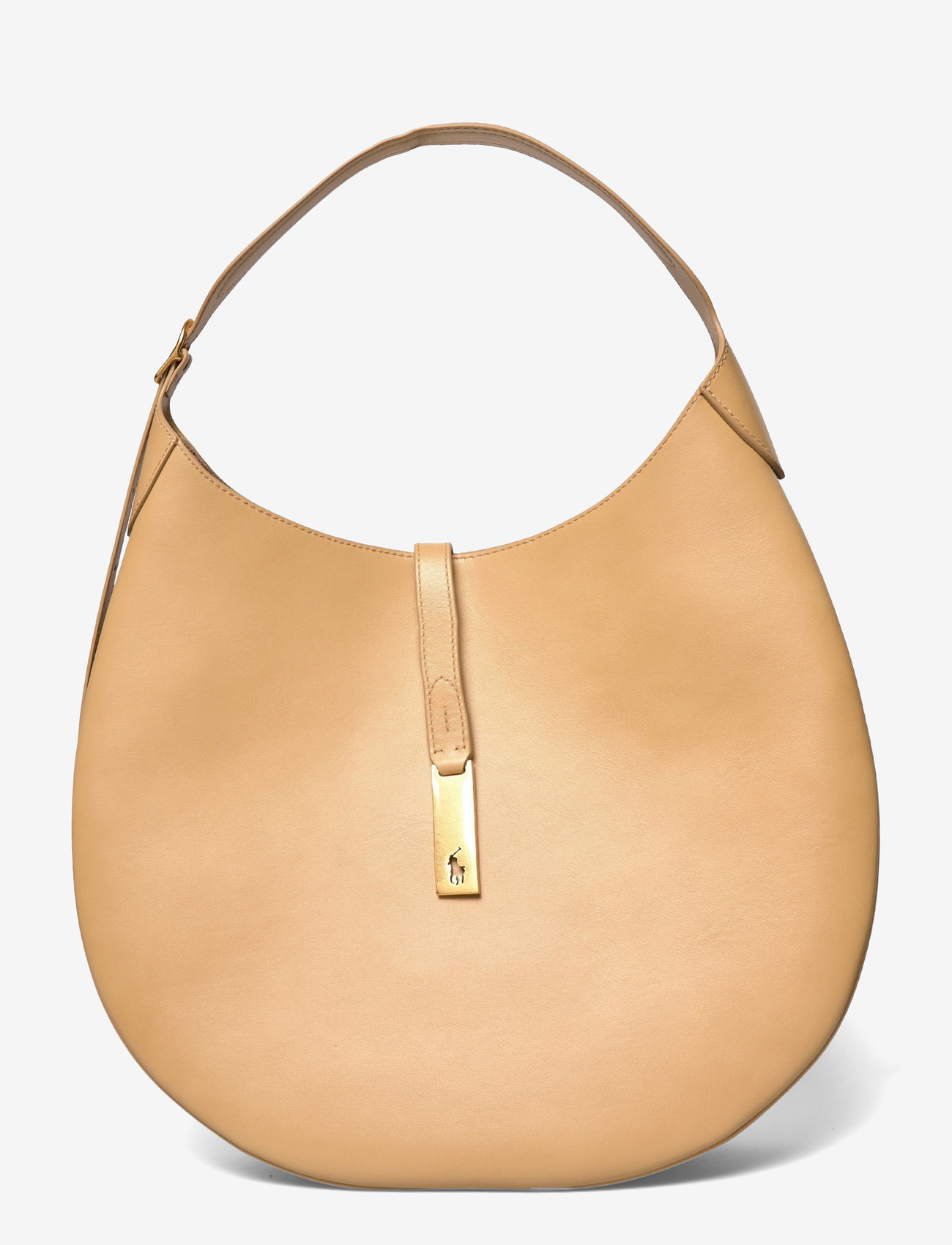 Polo Ralph Lauren - Polo ID Large Calfskin Shoulder Bag - henkeltaschen - cashmere - 0