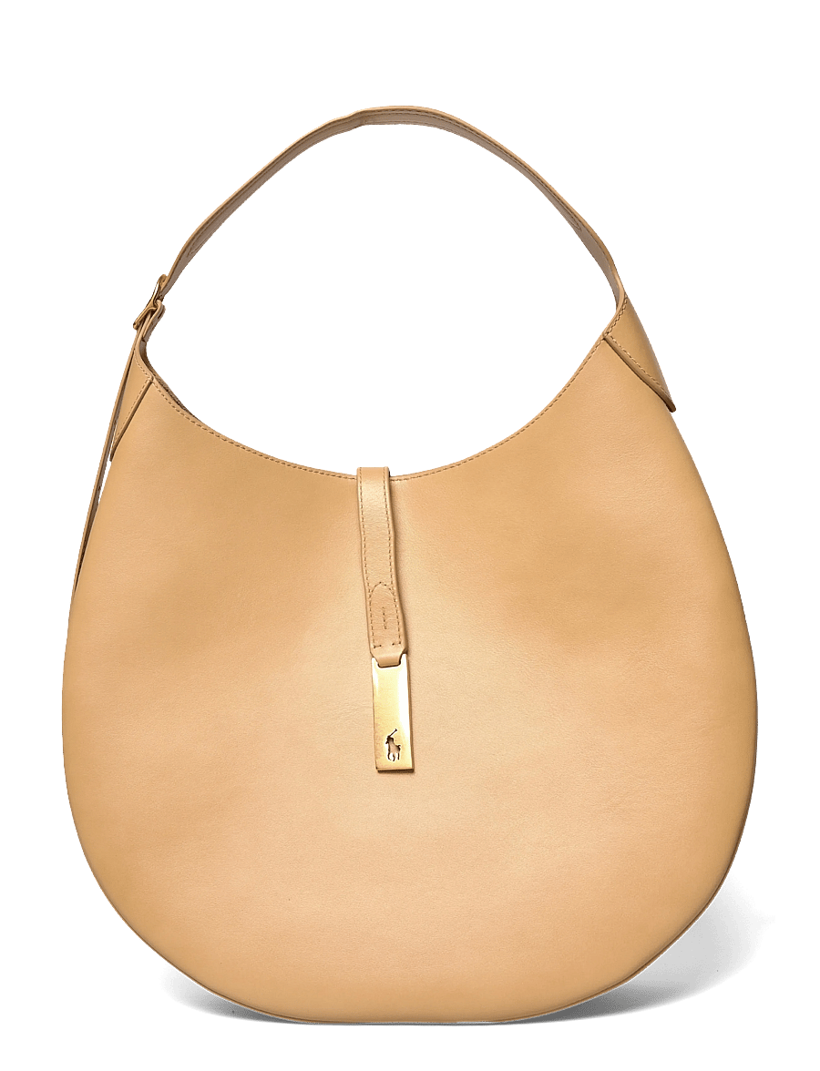 Polo Ralph Lauren - Polo ID Calfskin Large Shoulder Bag - sacs a main - cashmere - 0