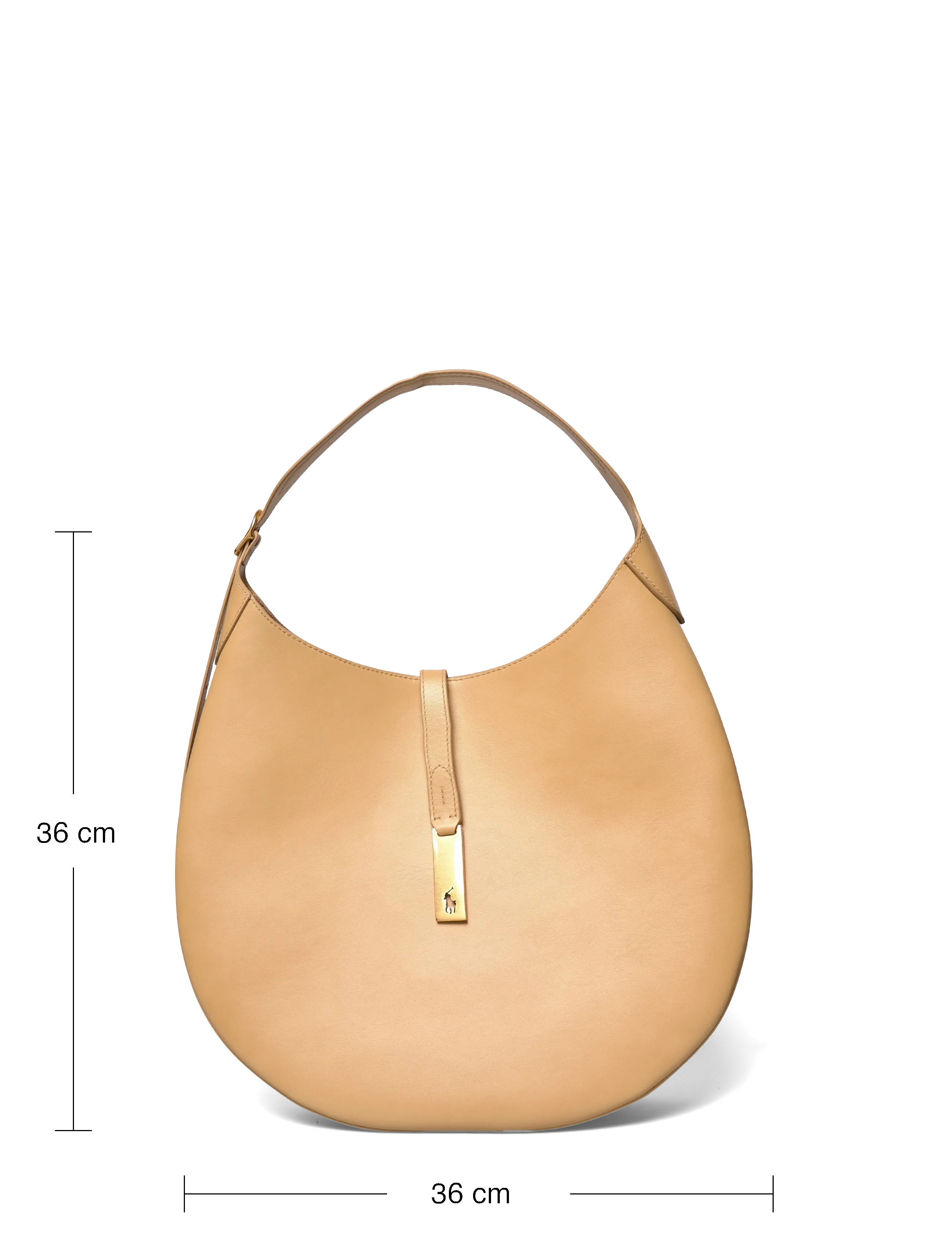 Polo Ralph Lauren - Polo ID Calfskin Large Shoulder Bag - festmode zu outlet-preisen - cashmere - 3