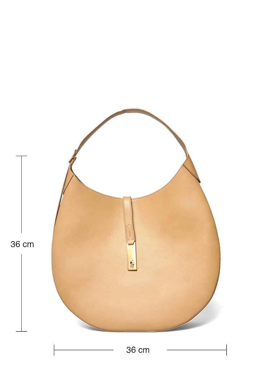 Polo Ralph Lauren - Polo ID Calfskin Large Shoulder Bag - top handle tasker - cashmere - 3