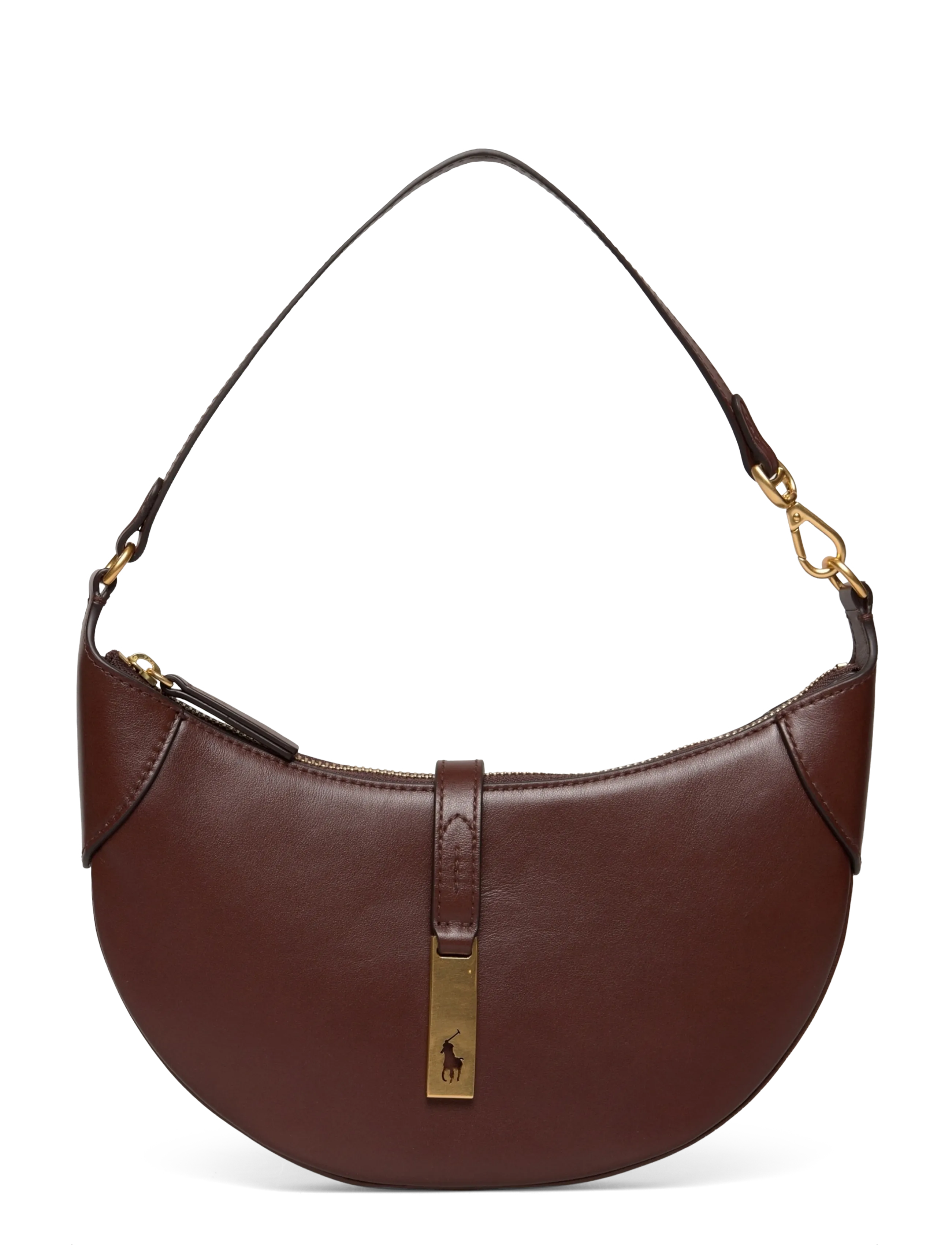 Polo Ralph Lauren Polo ID Calfskin Mini Shoulder Bag - Ralph Lauren - ACORN / brown
