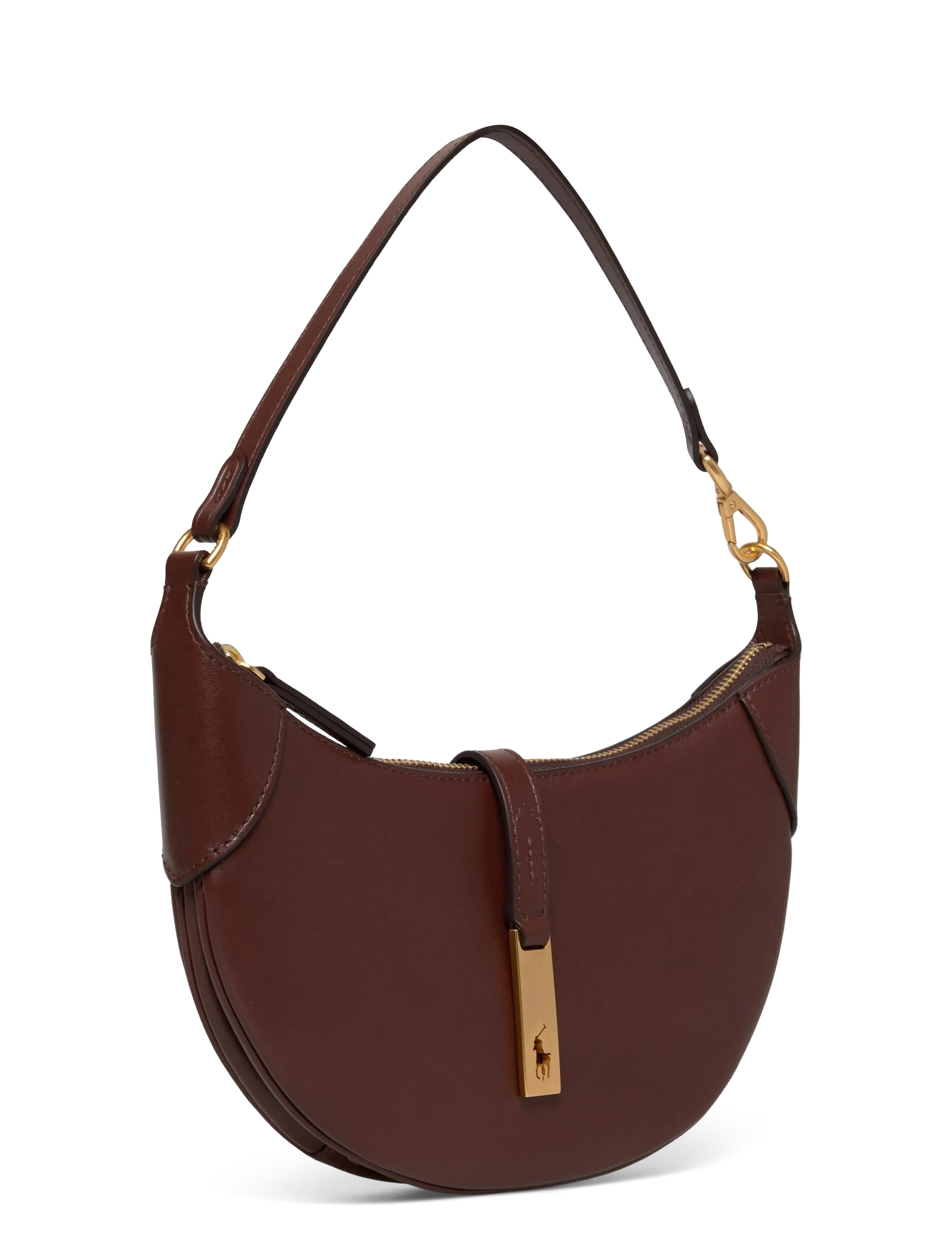 Polo Ralph Lauren - Polo ID Calfskin Mini Shoulder Bag - hverdags stil - acorn - 2