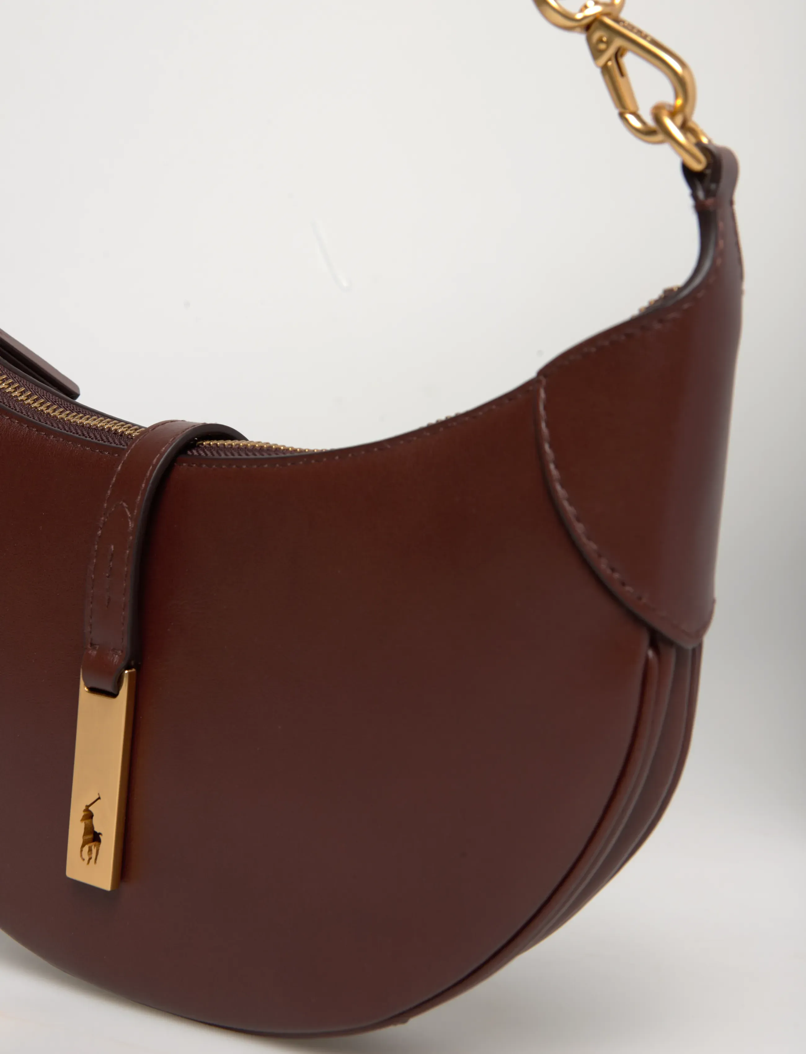 Polo Ralph Lauren - Polo ID Calfskin Mini Shoulder Bag - hverdags stil - acorn - 3
