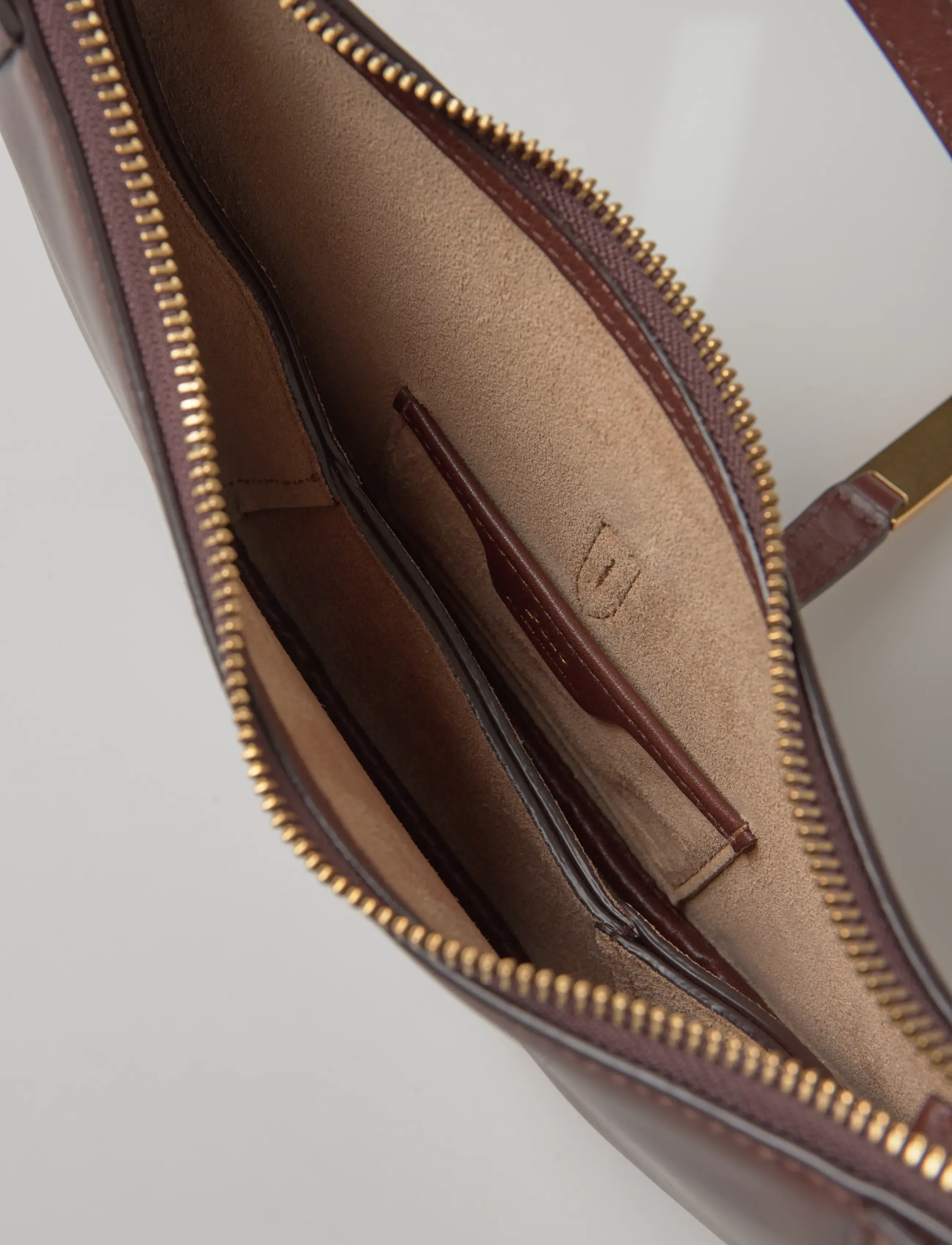 Polo Ralph Lauren - Polo ID Calfskin Mini Shoulder Bag - hverdags stil - acorn - 4