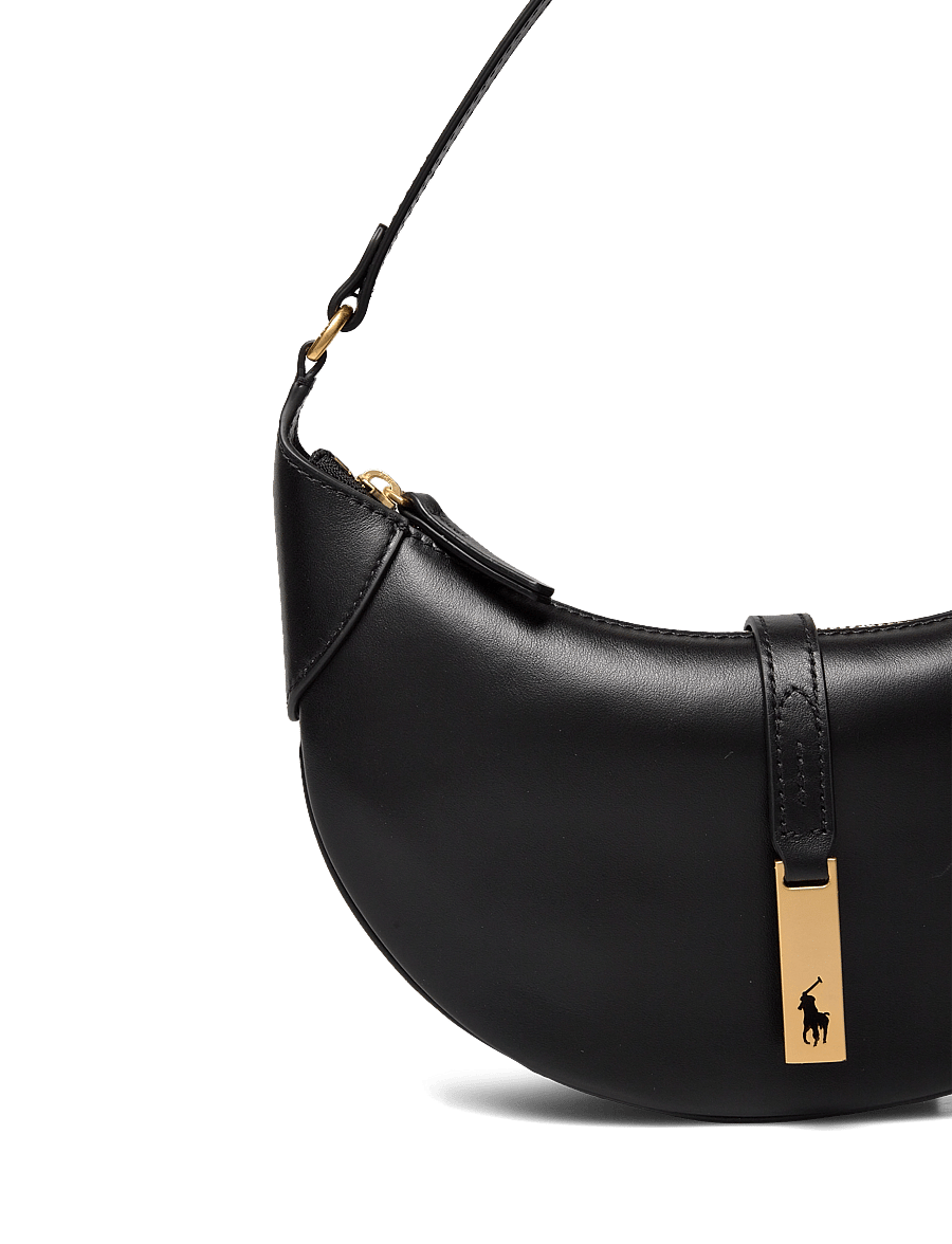 Polo Ralph Lauren - Polo ID Calfskin Mini Shoulder Bag - hverdags stil - black - 3