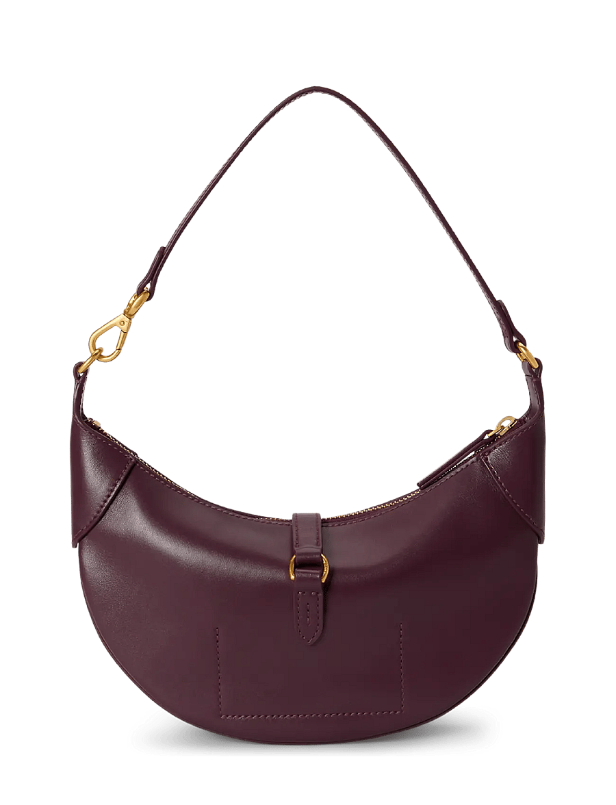 Polo Ralph Lauren - Polo ID Calfskin Mini Shoulder Bag - hverdags stil - midnight merlot - 1