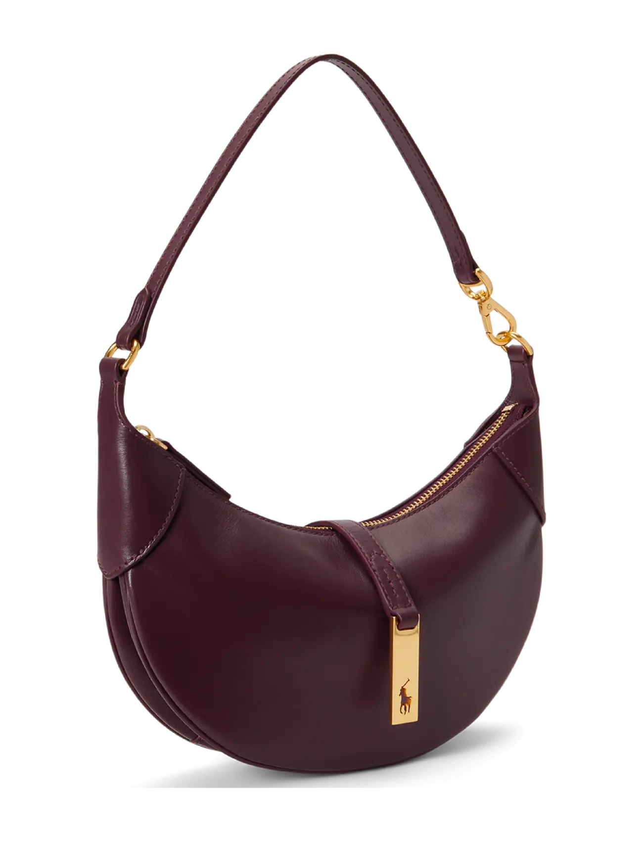 Polo Ralph Lauren - Polo ID Calfskin Mini Shoulder Bag - hverdags stil - midnight merlot - 2