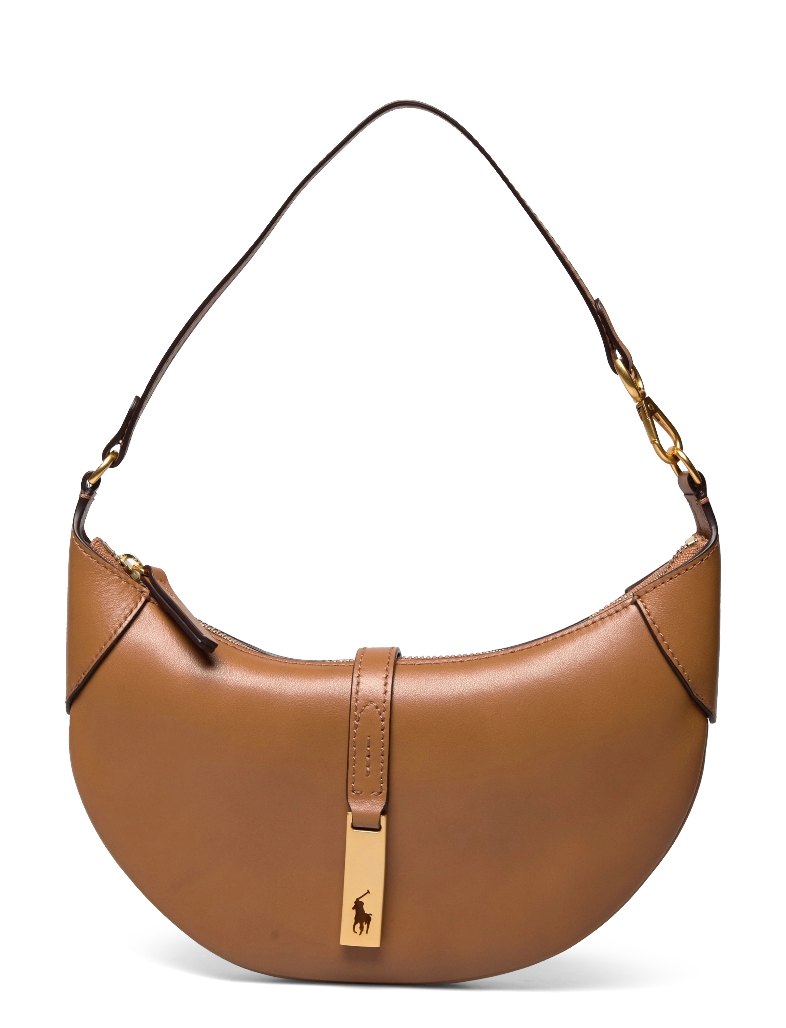 Polo Ralph Lauren Id Calfskin Mini Shoulder Bag, One Size, Bags, Braun - Top Handle Frauen