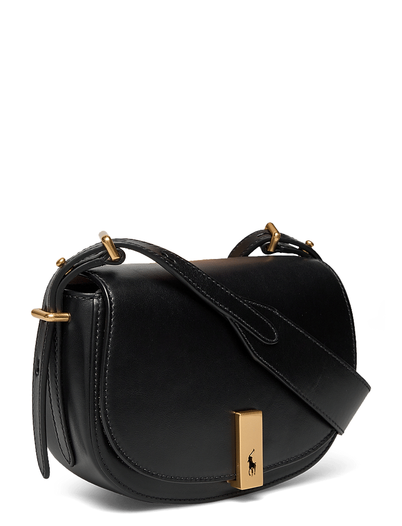 Polo Ralph Lauren - Polo ID Calfskin Mini Saddle Bag - crossbody bags - black - 2