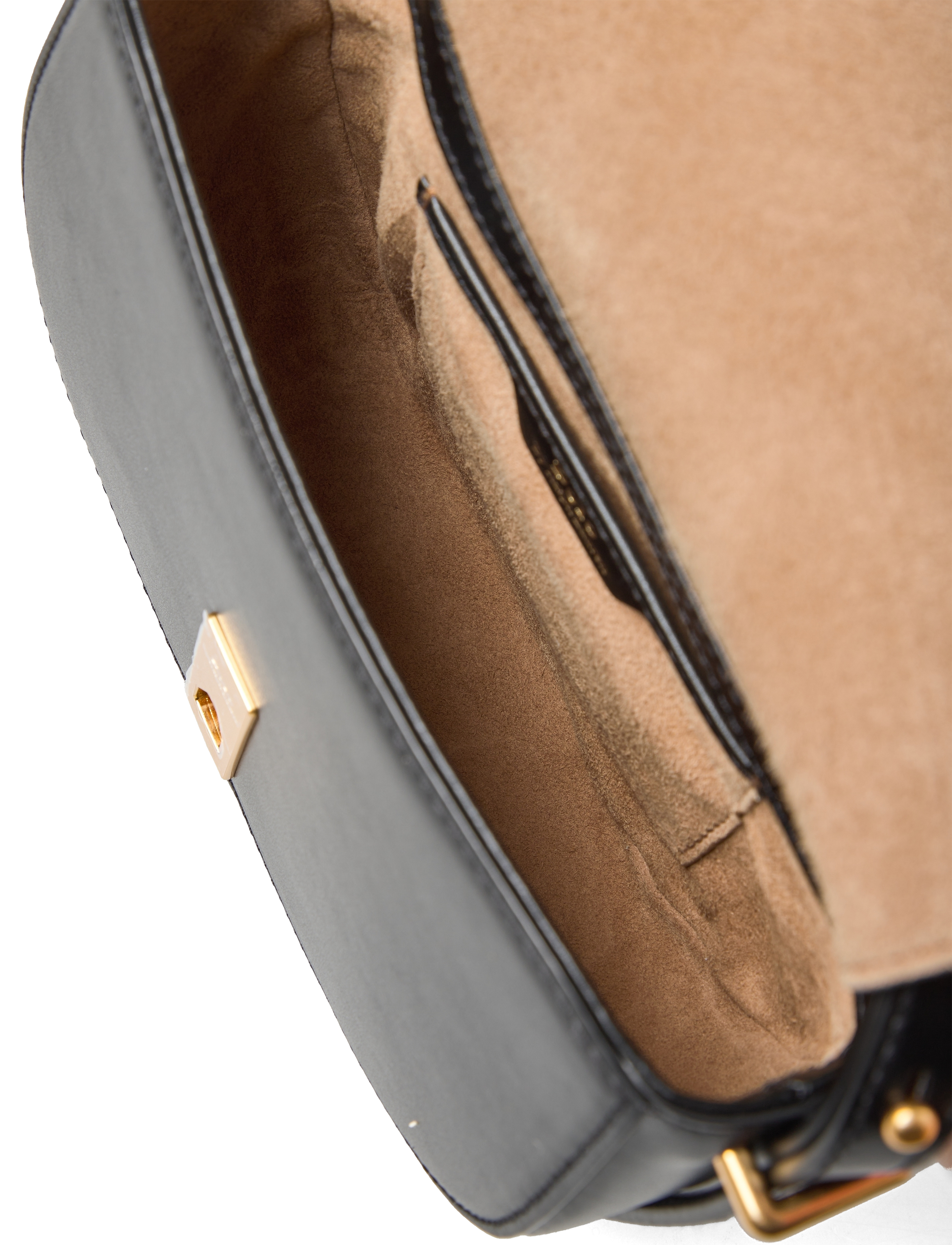 Polo Ralph Lauren - Polo ID Calfskin Mini Saddle Bag - crossbody bags - black - 4