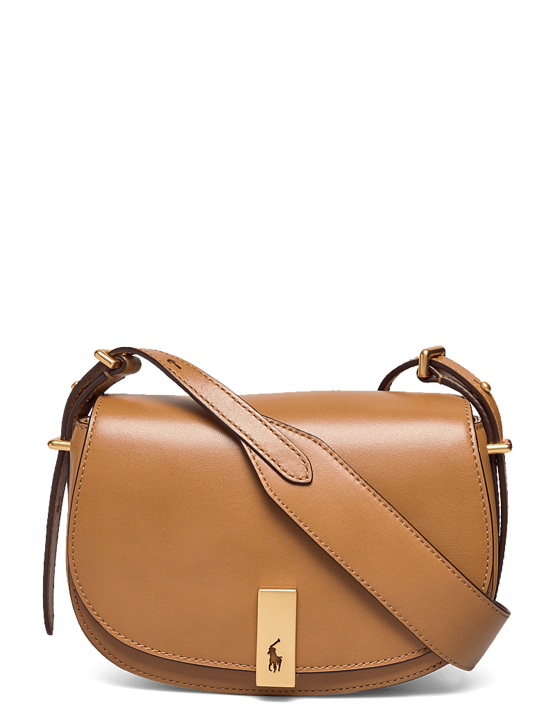 Polo Ralph Lauren - Polo ID Calfskin Mini Saddle Bag - crossbody kotid - tan - 0